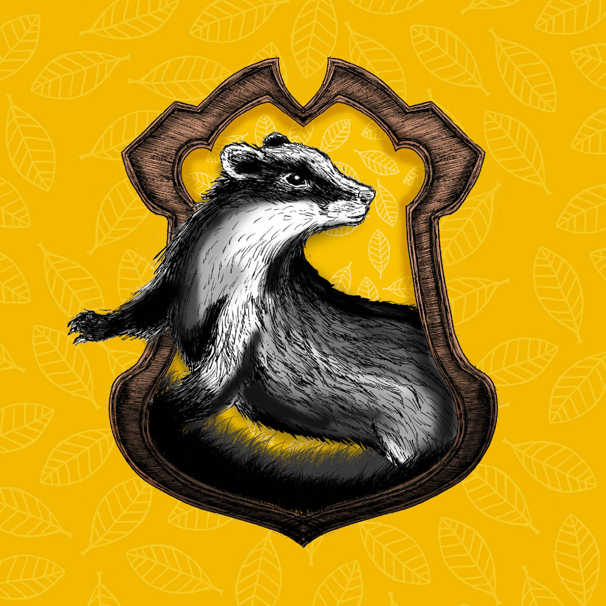Harry Potter Hufflepuff Logo Background