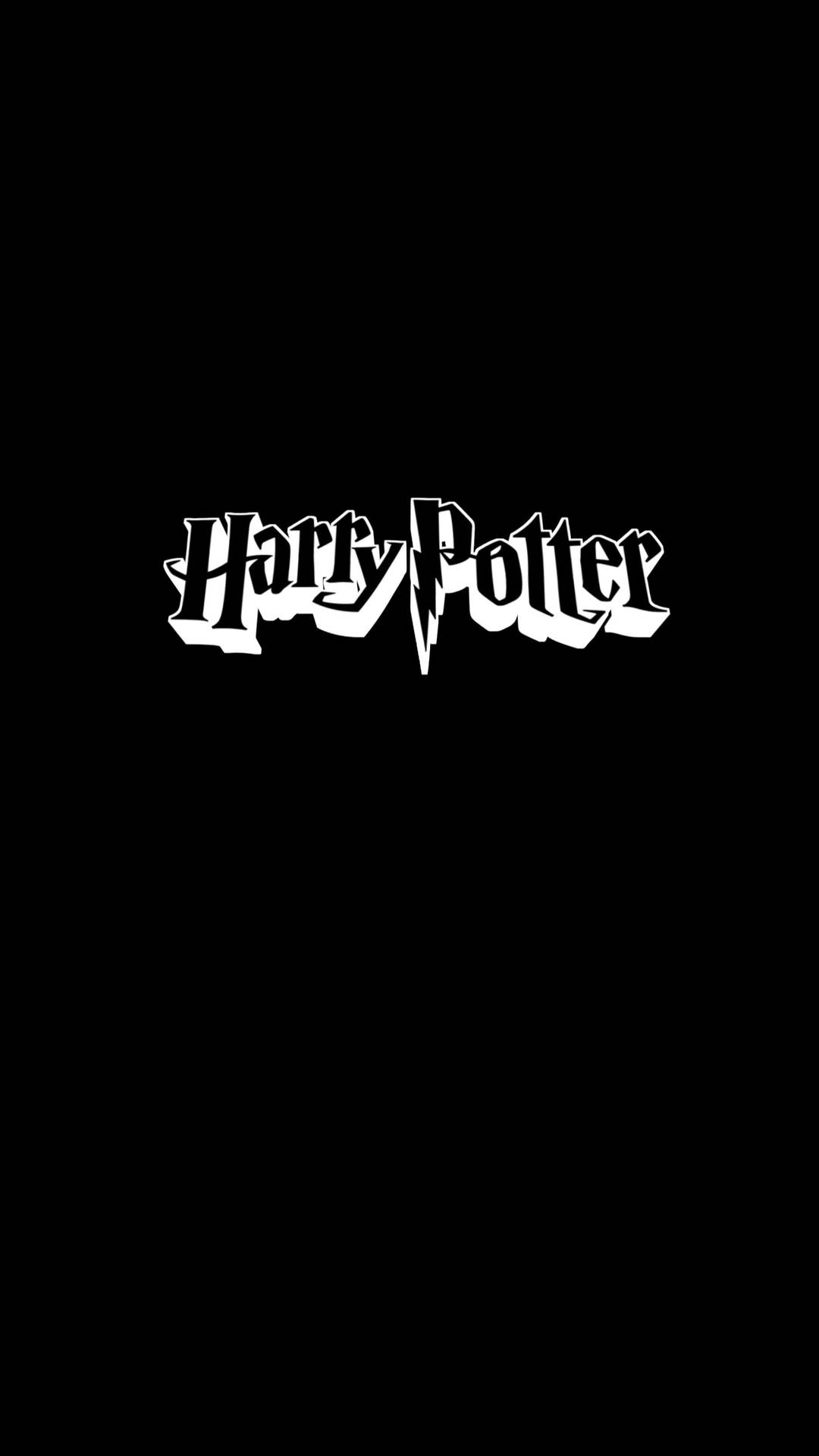 Harry Potter Minimalist Black Phone Background
