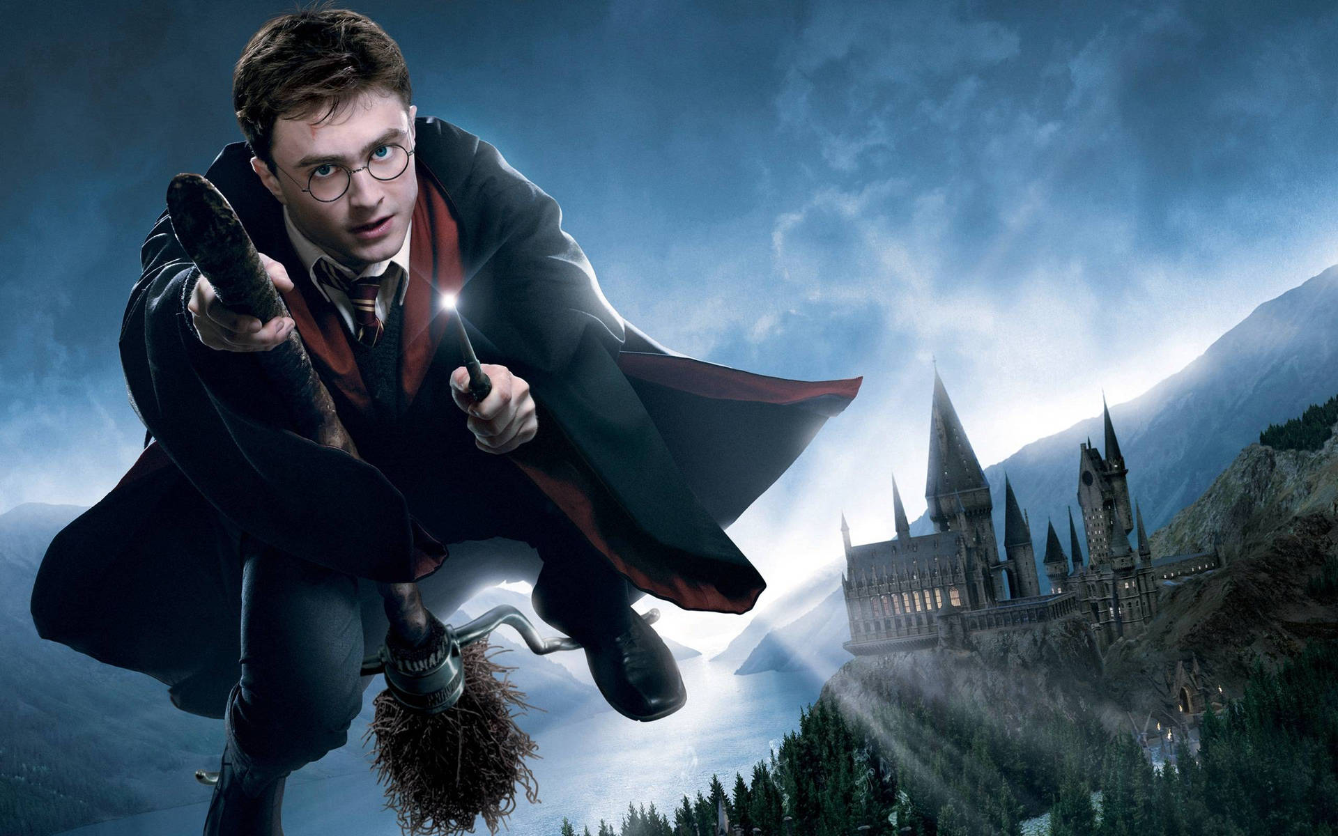 Harry's Firebolt Broomstick Harry Potter Desktop Background