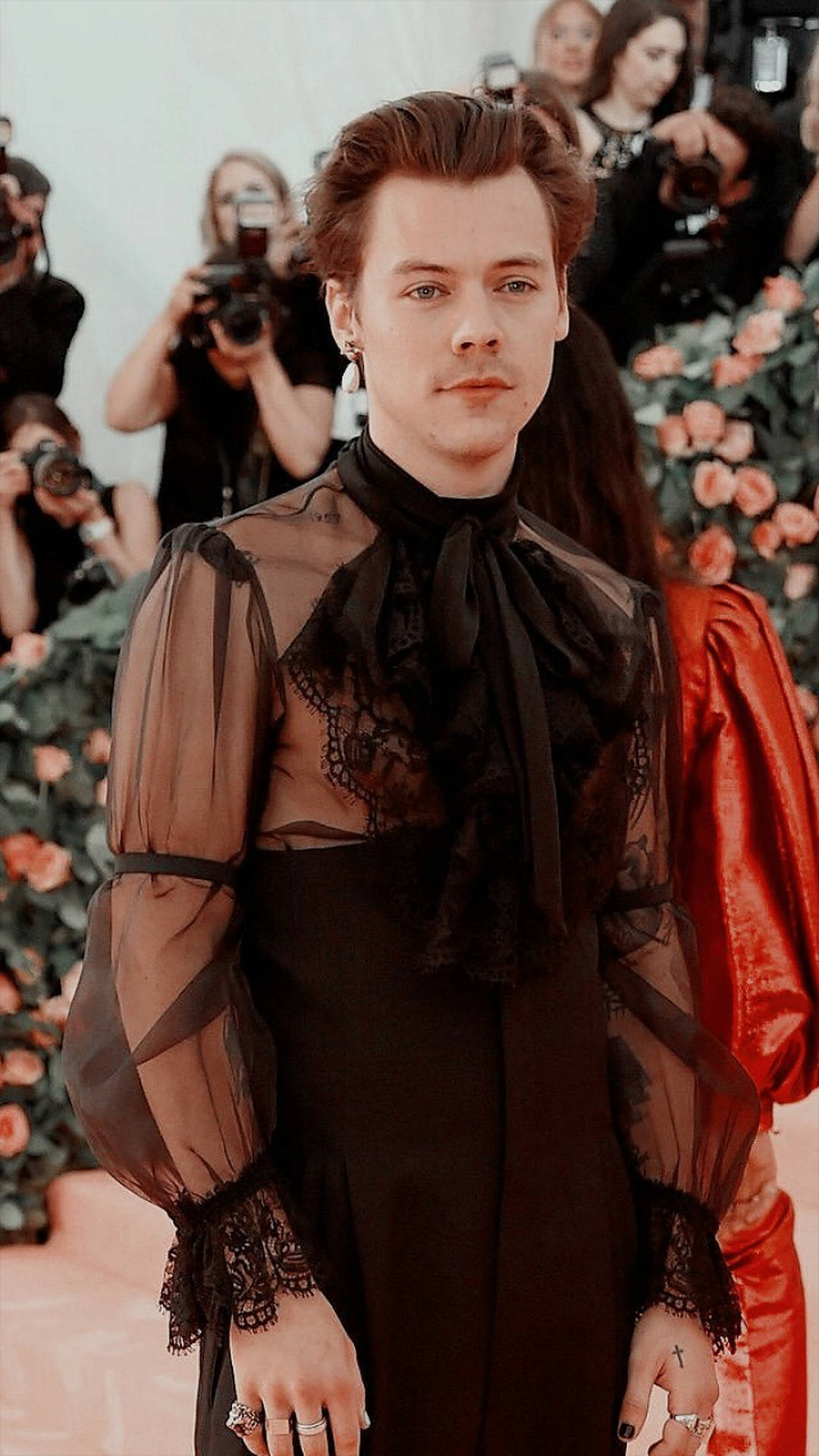 Harry Styles At The Met Gala Background