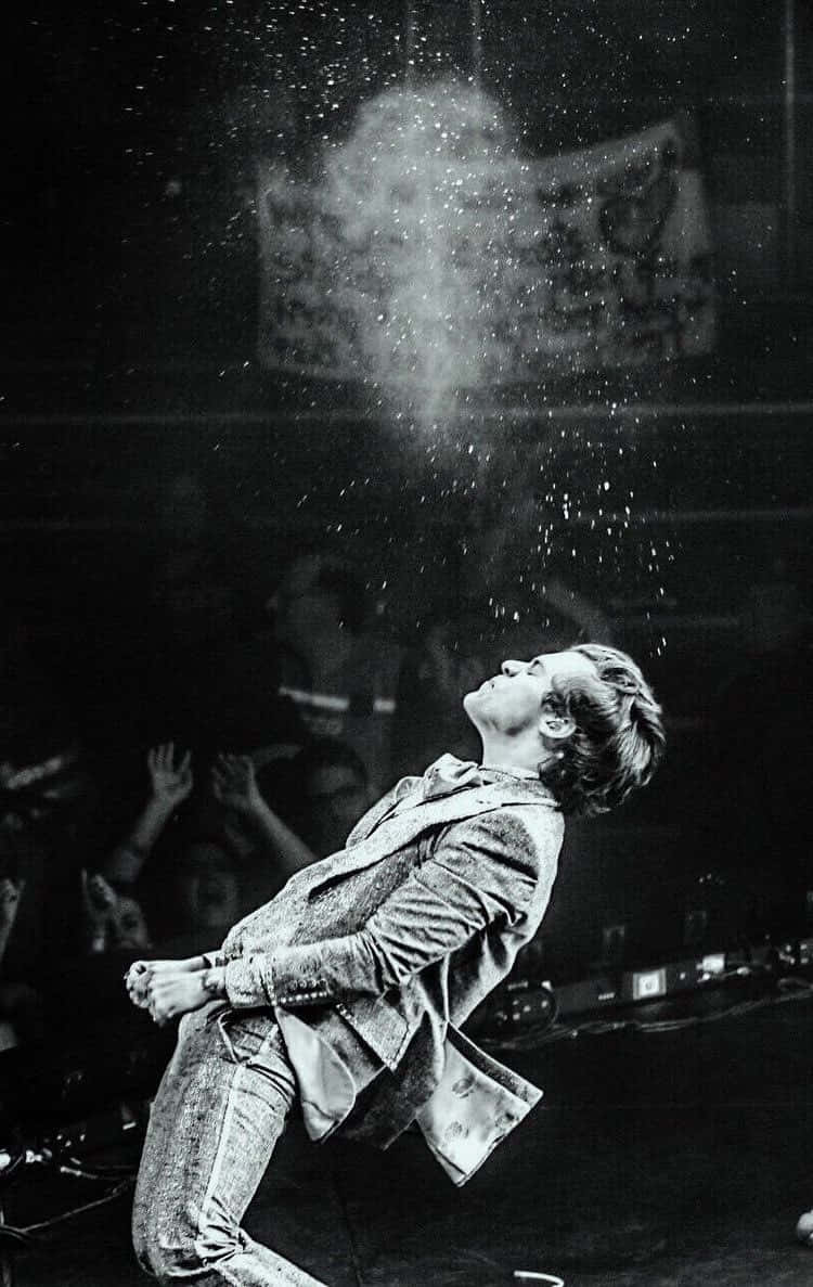 Harry Styles Black And White Concert Photo