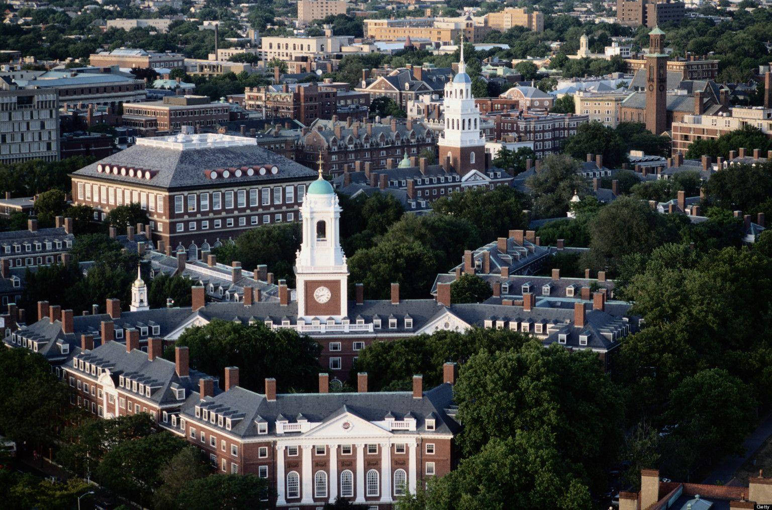 Harvard University Campus Aerial View