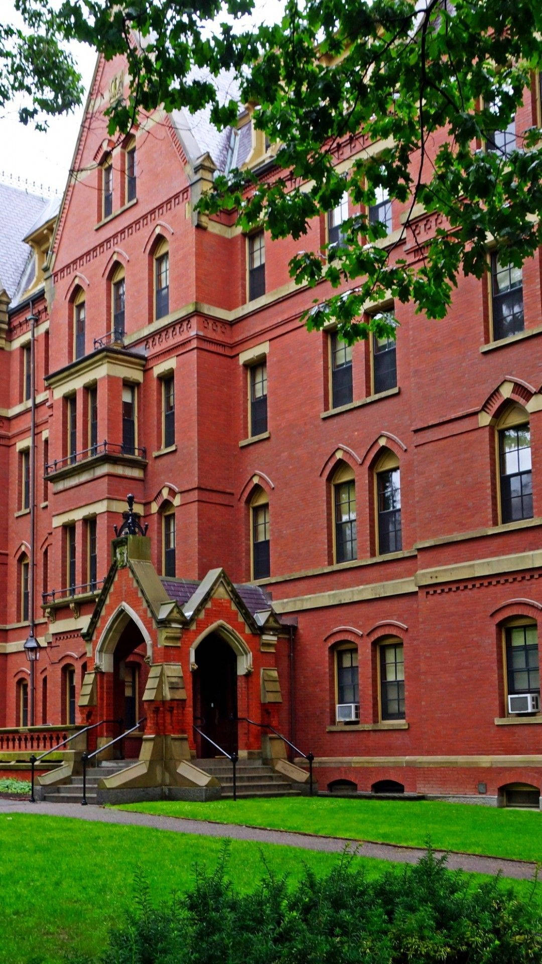 Harvard University Entrance For Phone Background