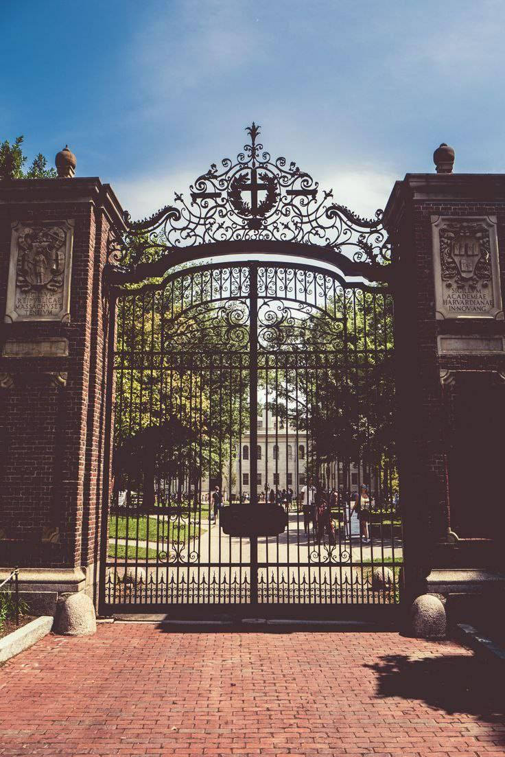 Harvard University Johnston Gate Background