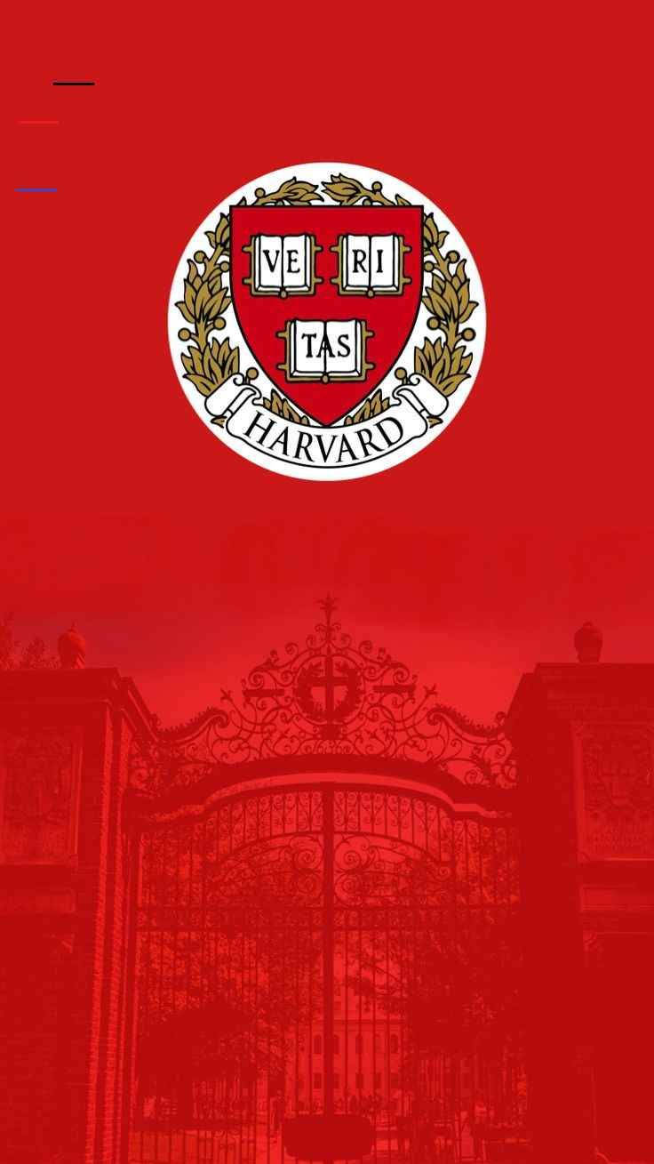 Harvard University Logo On Red Aesthetic