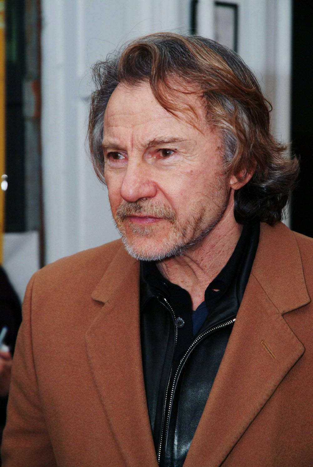 Harvey Keitel In Sleek Brown Suit Background