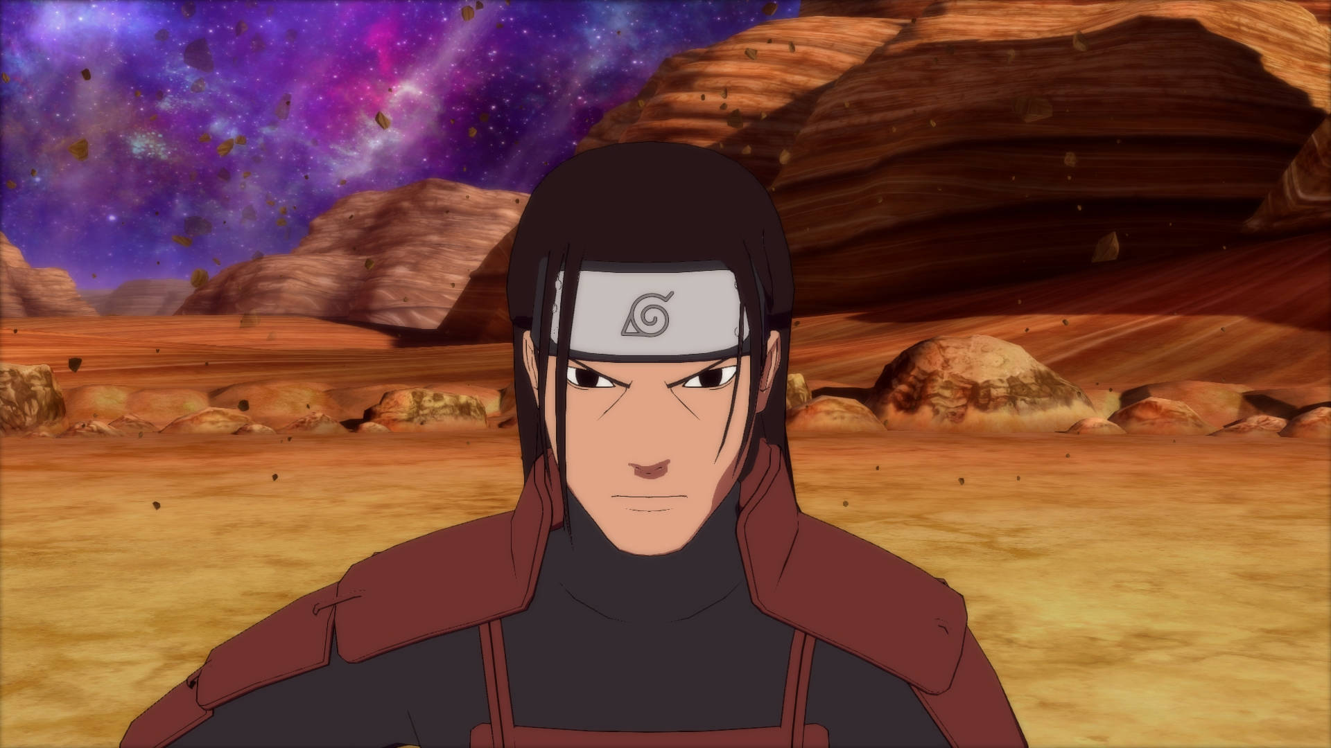 Hashirama Phone On Planet Background