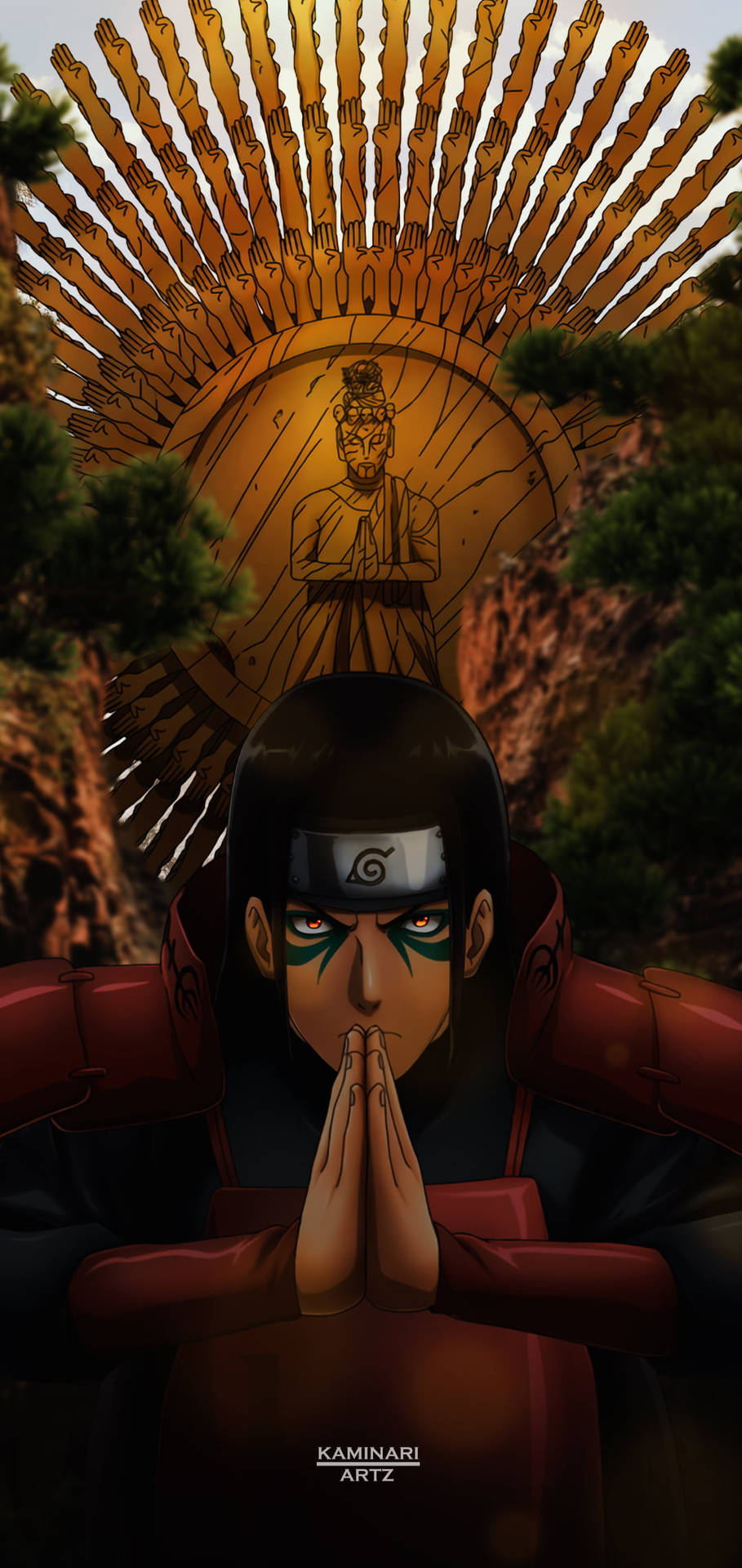 Hashirama Senju 1000 Hands Forest Background