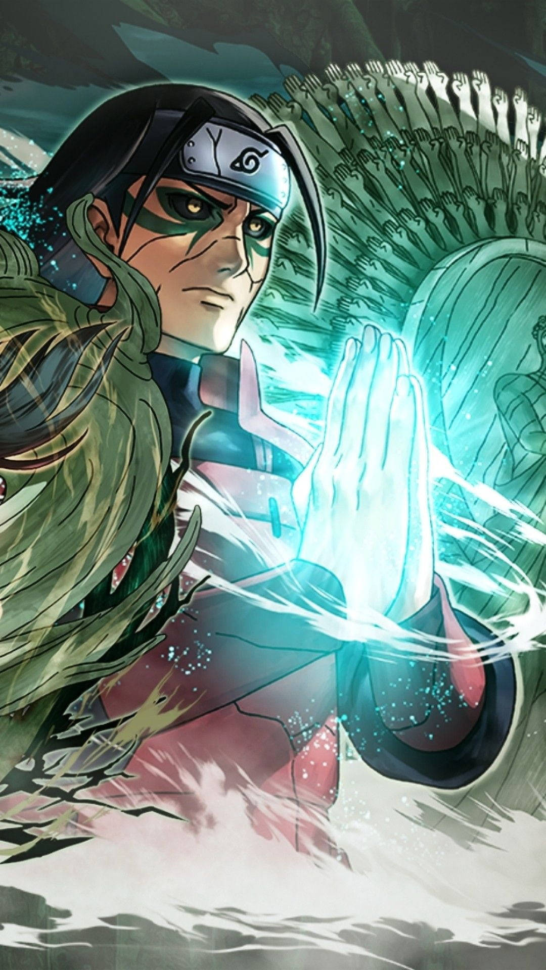 Hashirama Senju Clasped Glowing Hands