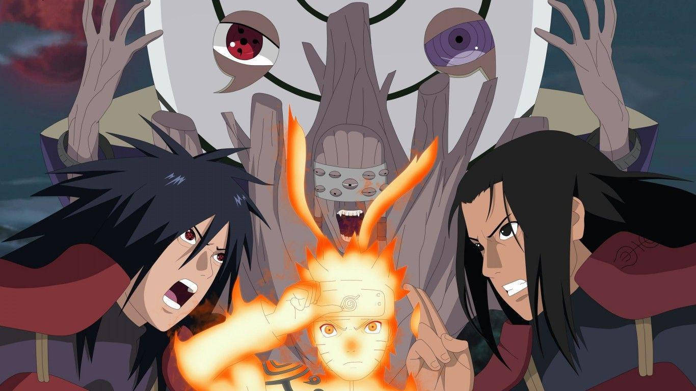 Hashirama Senju With Naruto Background