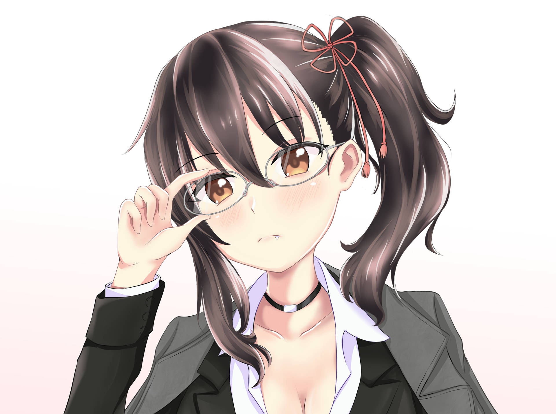 Hasuki Komai From Boarding School Juliet Wearing Glasses Background