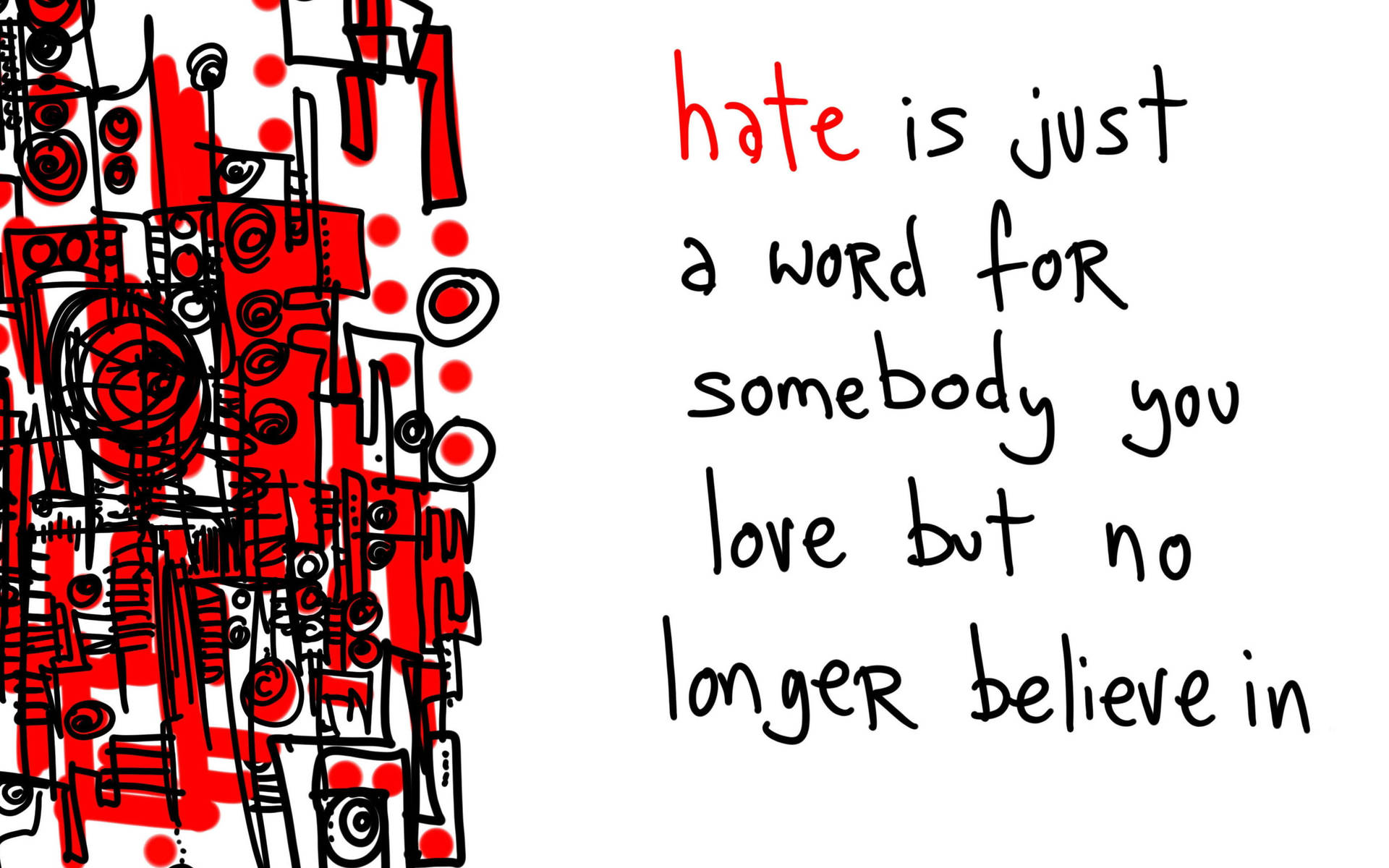 Hate Love Bitter Quote