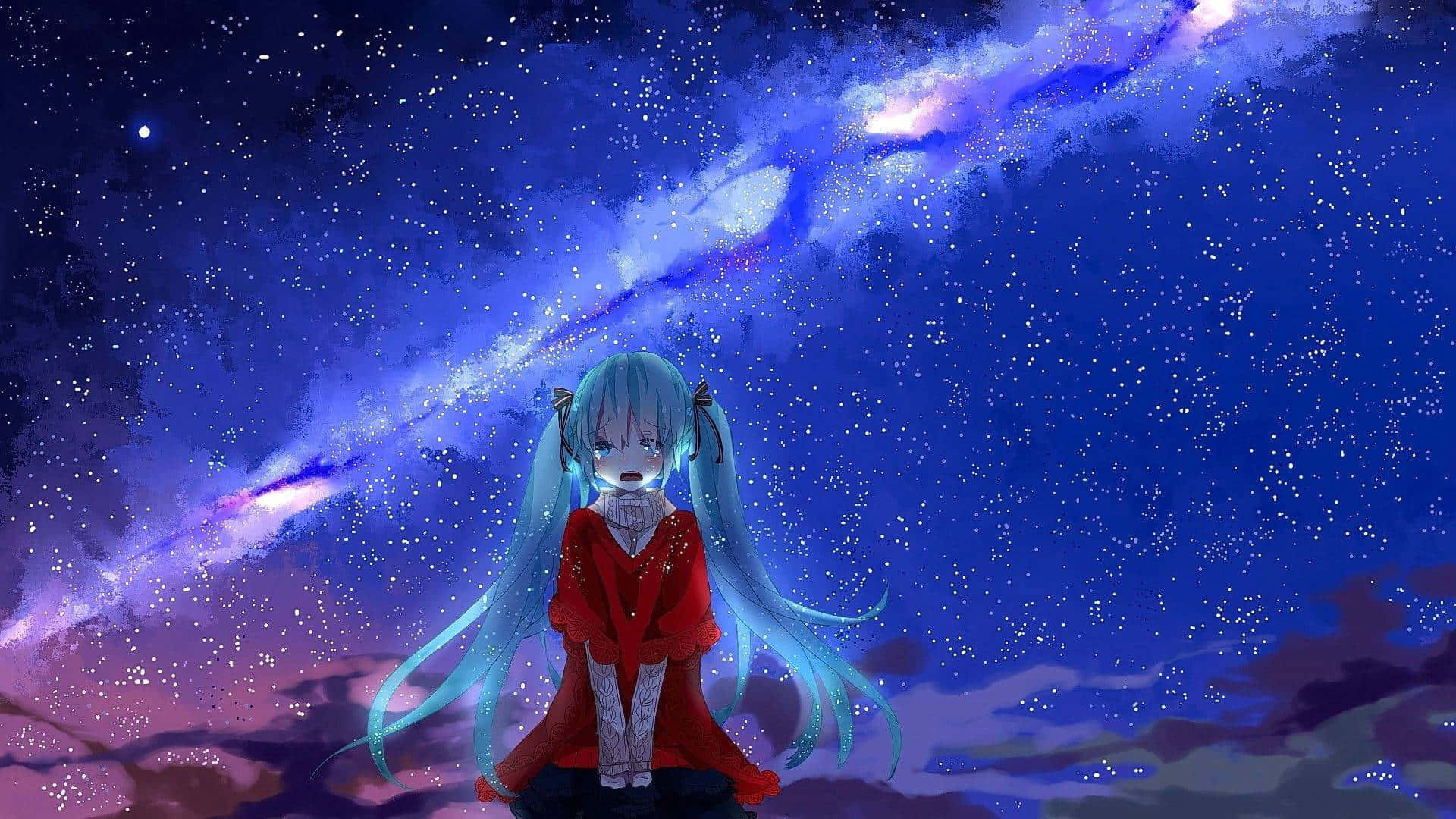 Hatsune Miku Galaxy Depressed Pfp