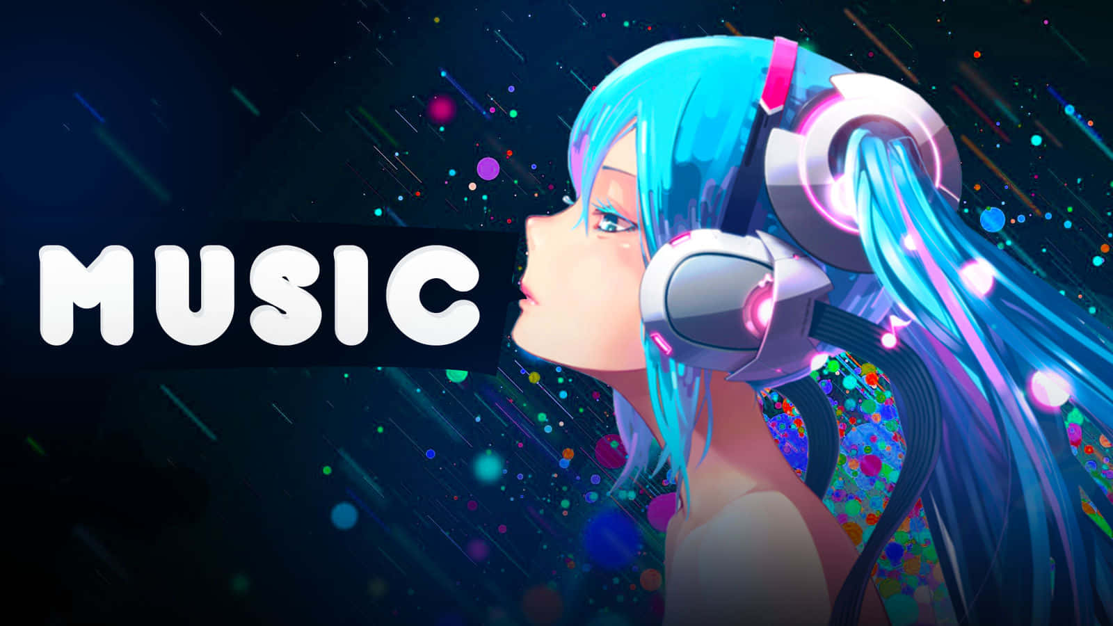 Hatsune Miku Music Anime Character Background