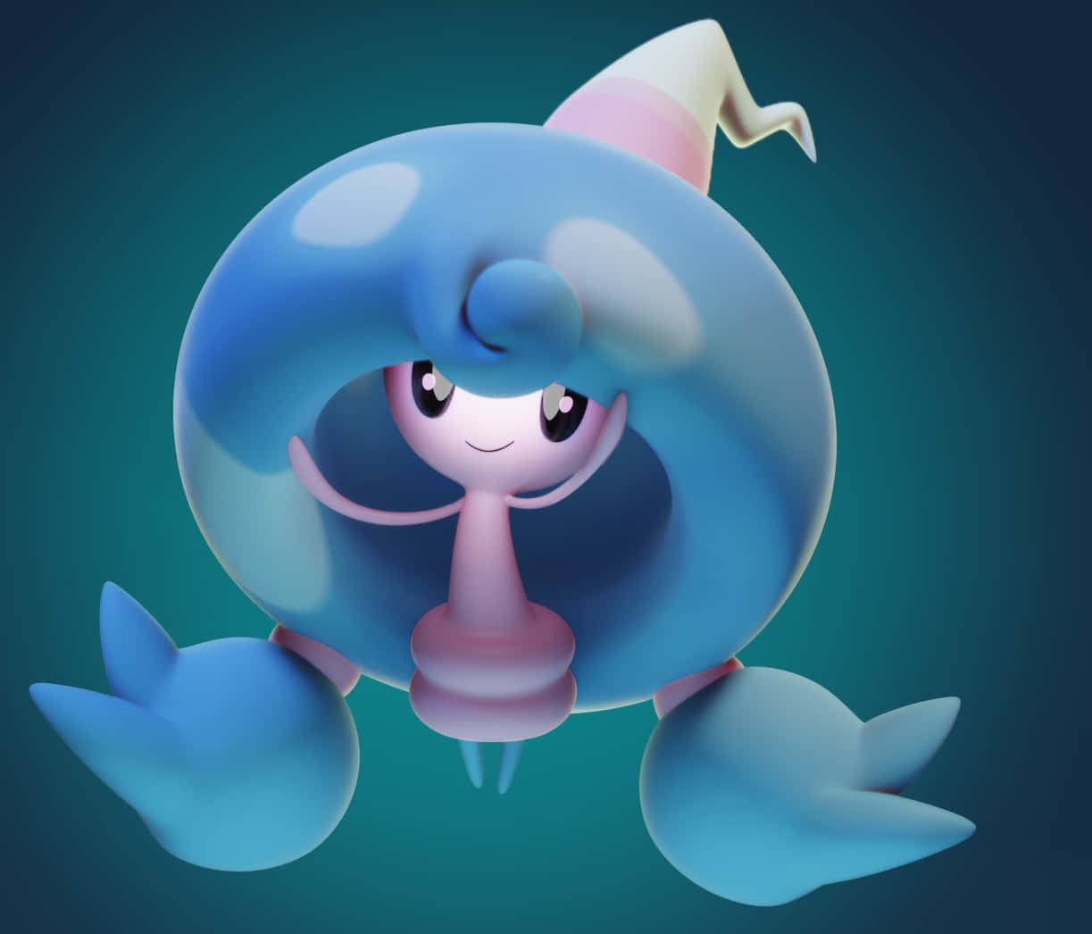 Hattrem In Blue Gradient Background Background