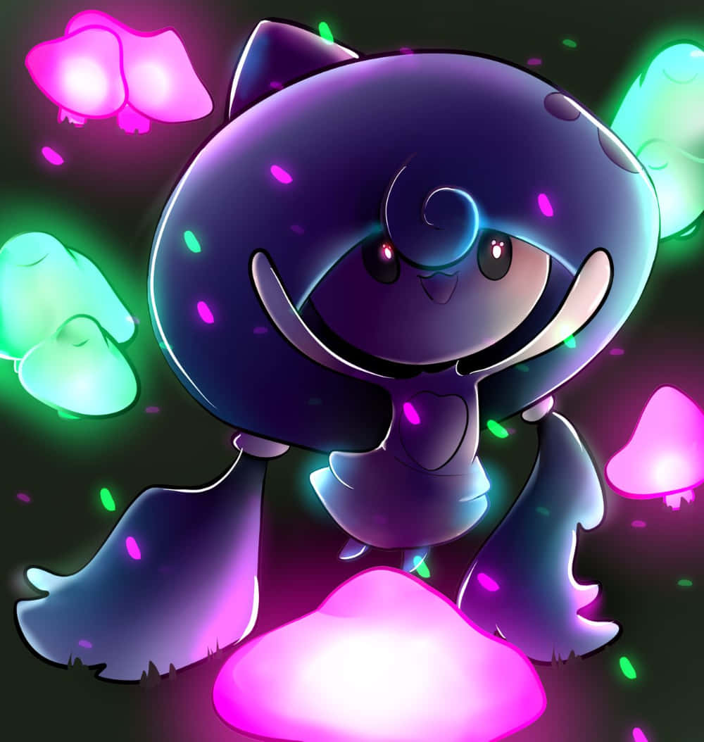 Hattrem With Glowing Mushrooms Background