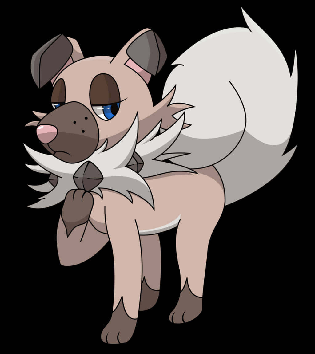 Haughty Rockruff Background