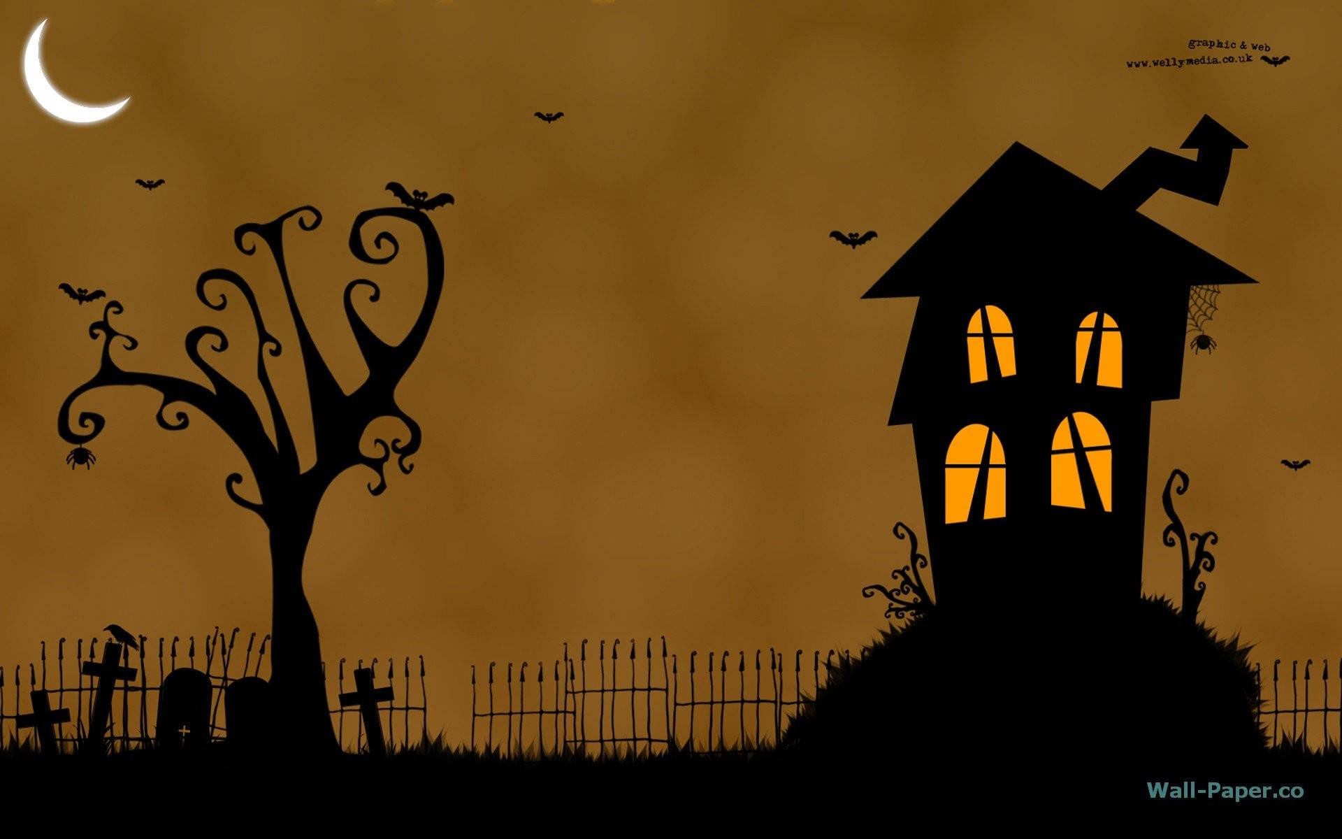 Haunted House Animated Desktop Background