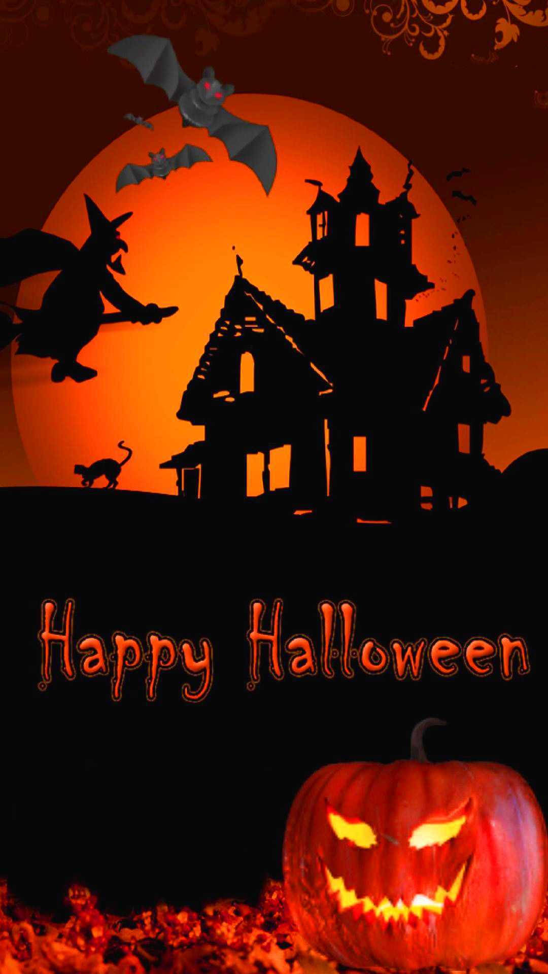 Haunted House Halloween Iphone Background