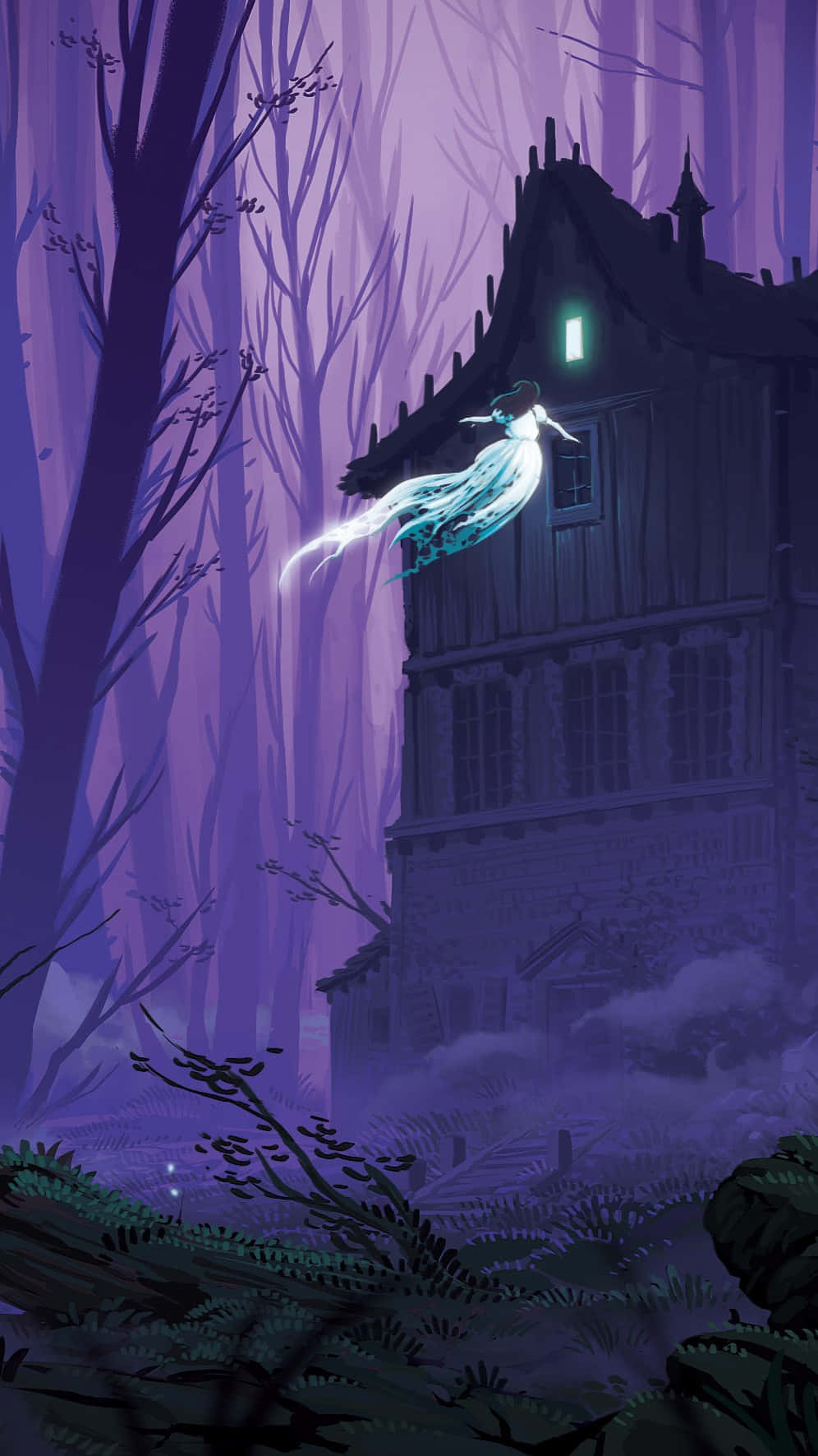 Haunted_ House_with_ Ghostly_ Apparition Background