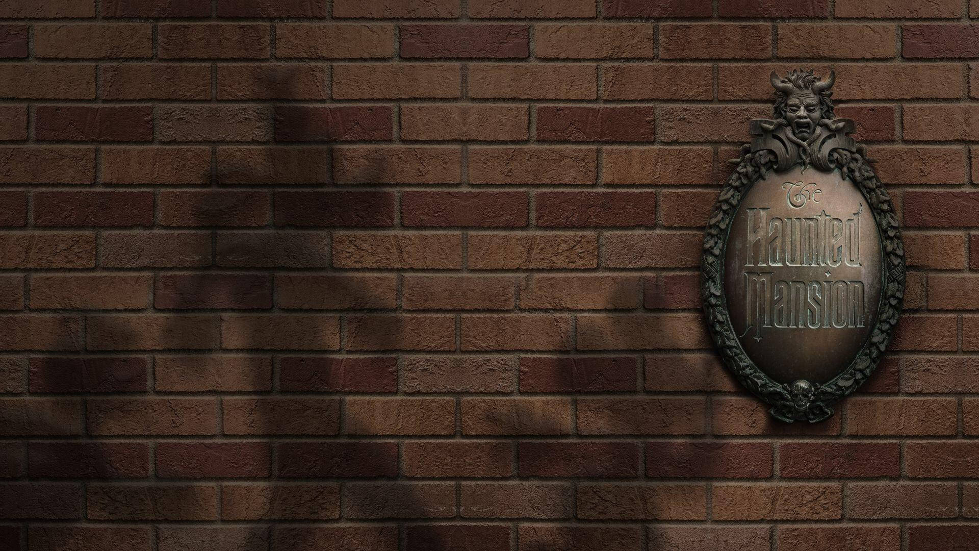 Haunted Mansion Brick Wall Background