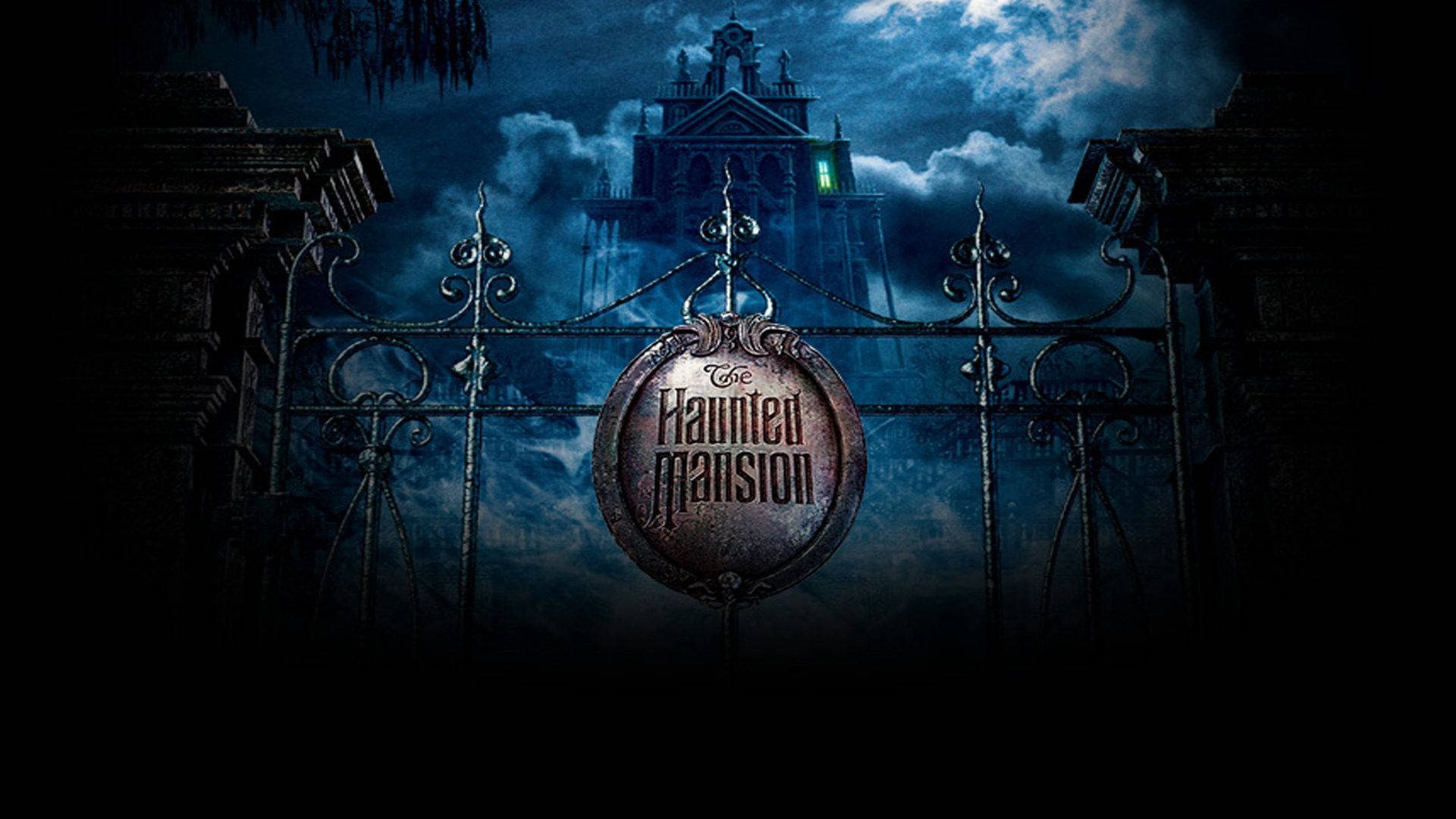 Haunted Mansion Creepy Gate Background