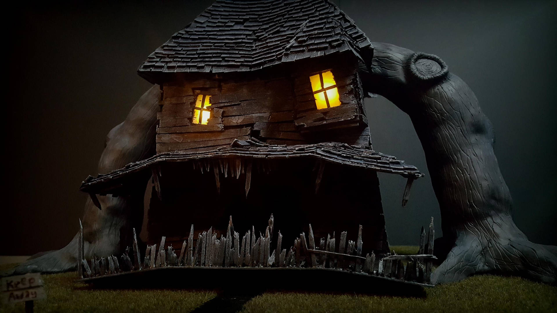 Haunted Monster House Background