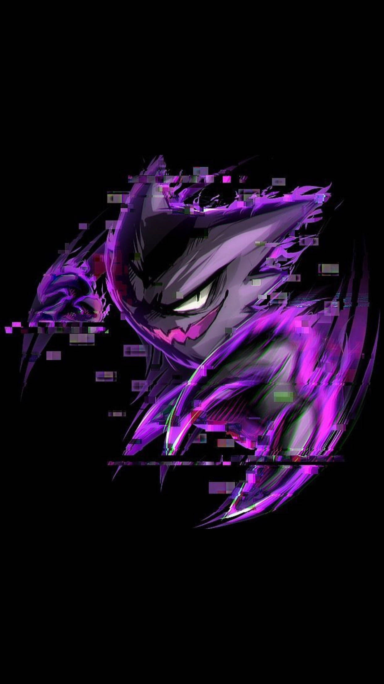 Haunter Black And Purple Phone Background