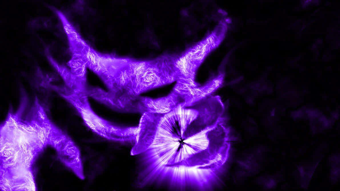 Haunter In Violet Background