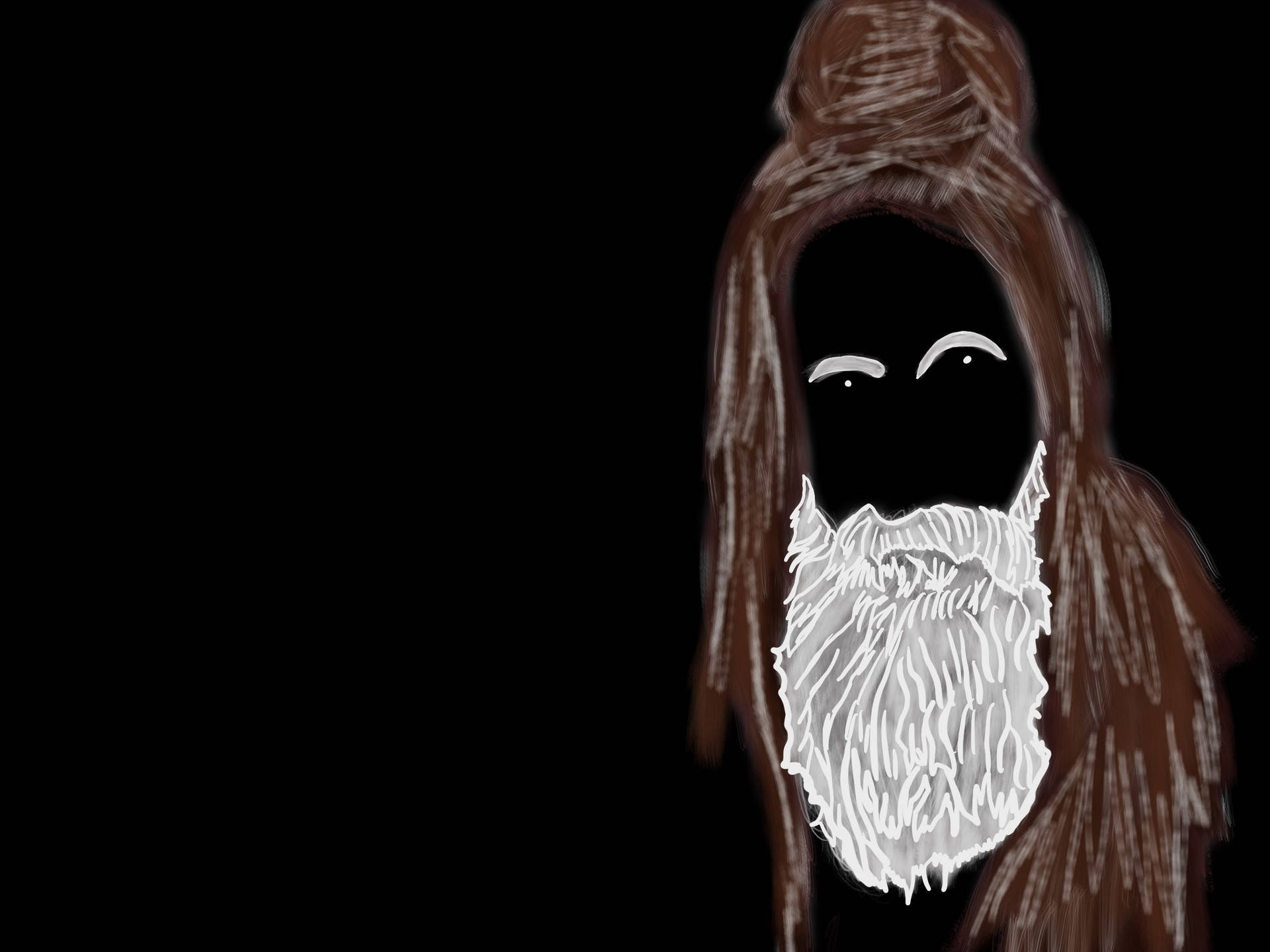 Haunting Aghori Color Art Background