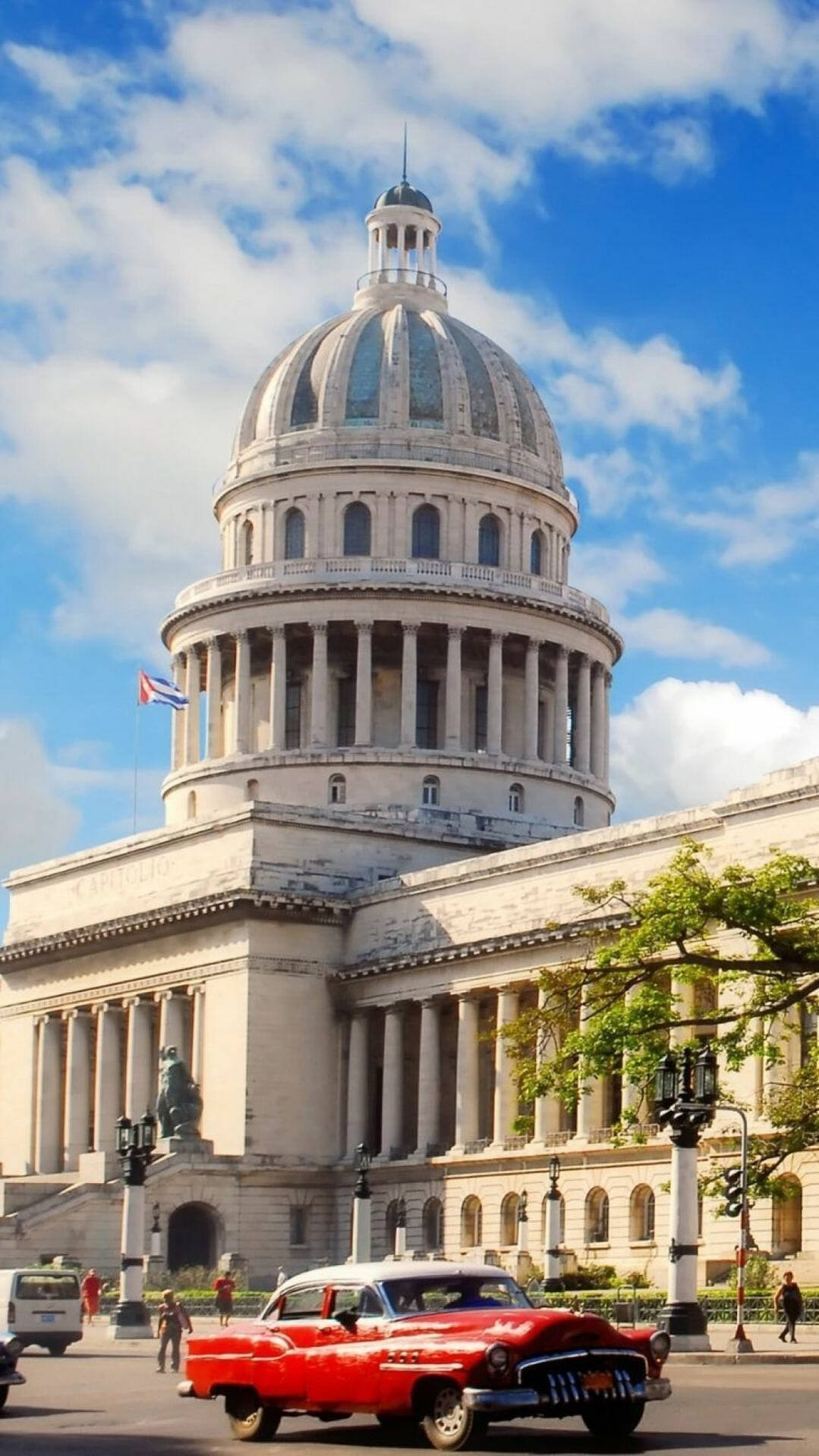 Havana El Capitolio Dome Background