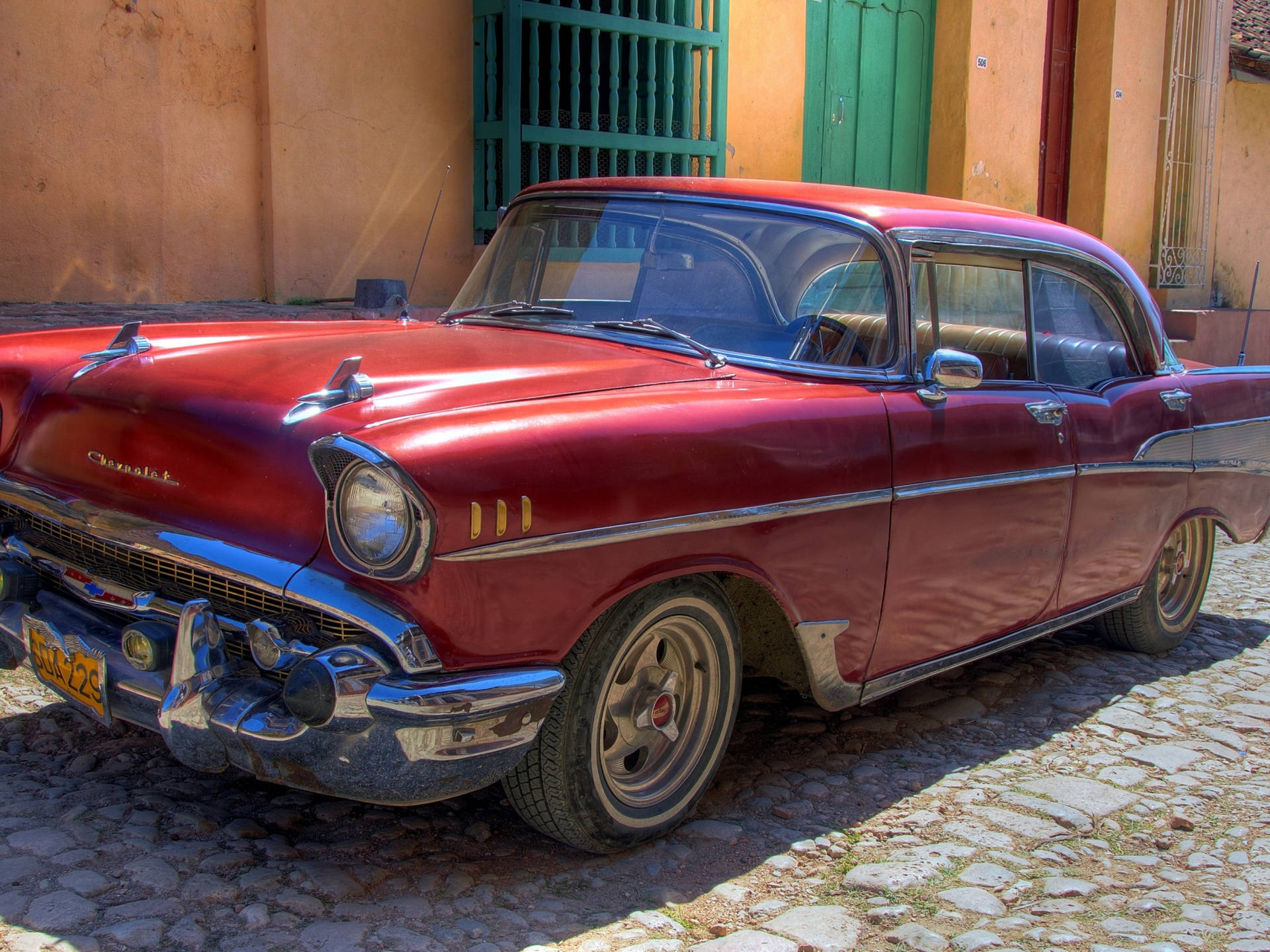 Havana Red Chevrolet Background