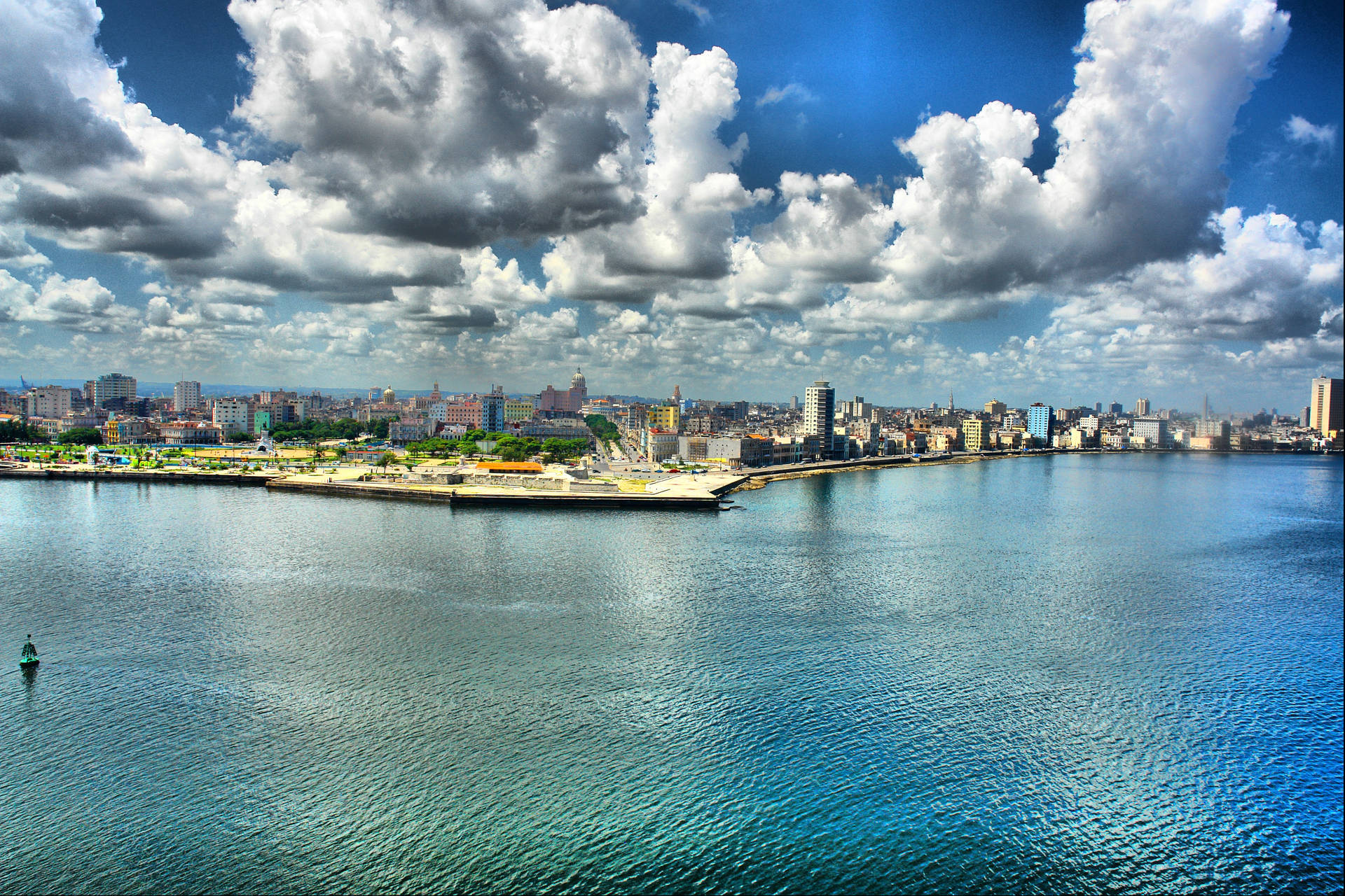 Havana Seaside Skyline Background