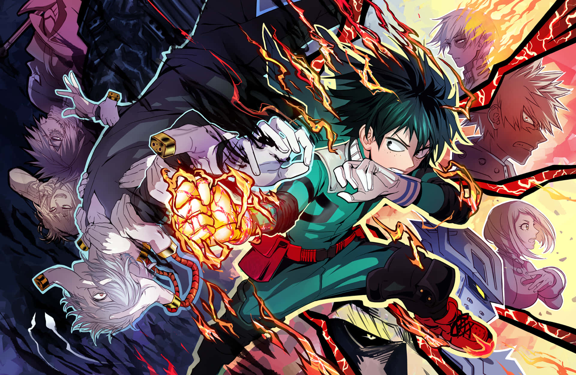 Have A Hero-filled Halloween With My Hero Academia Background