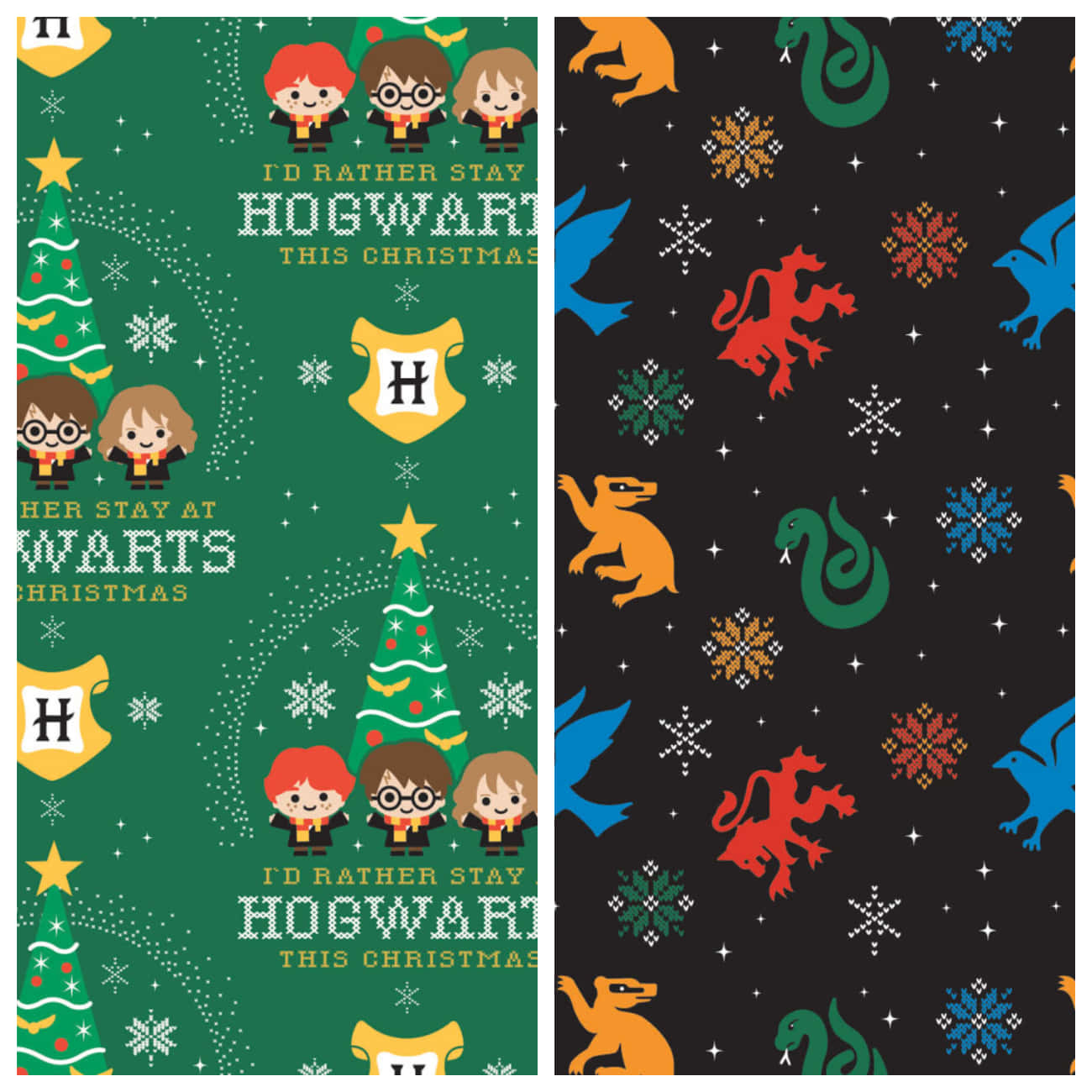 Have A Magical Christmas At Hogwarts Background