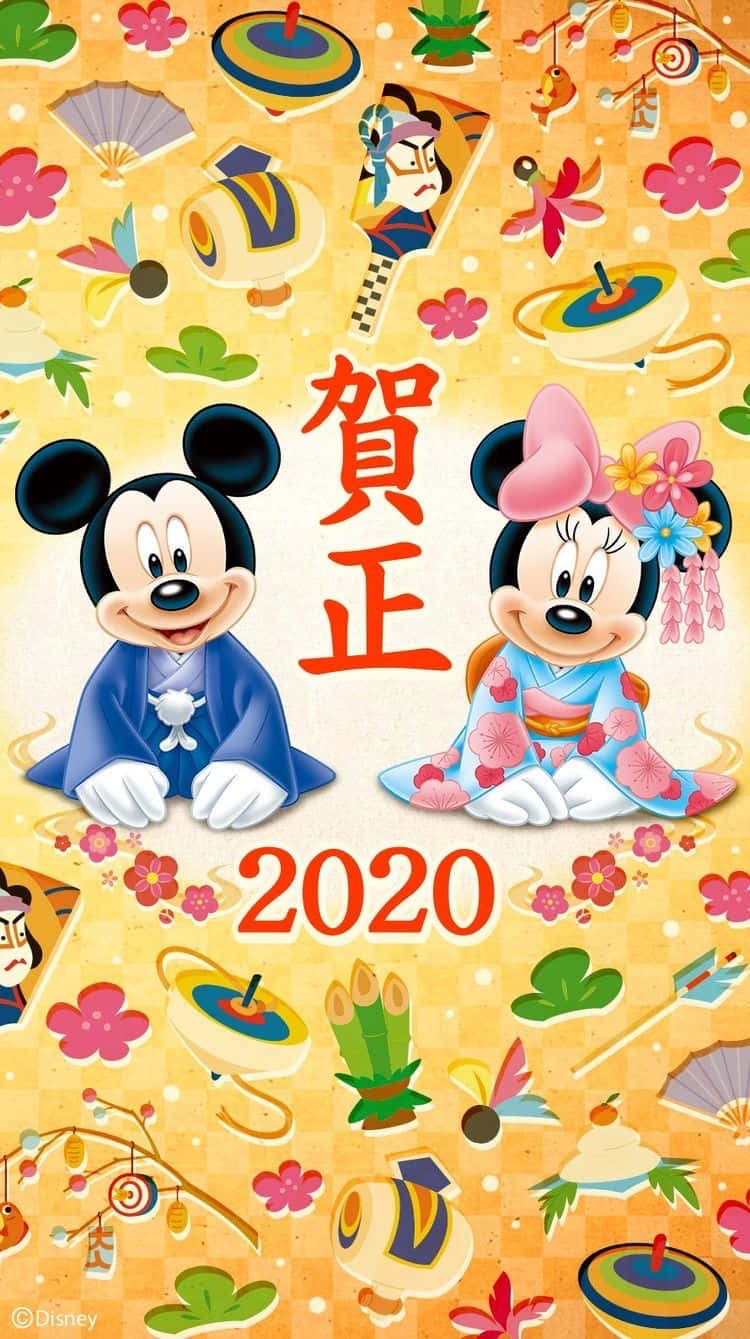 Have A Mickey Mouse New Year! Background