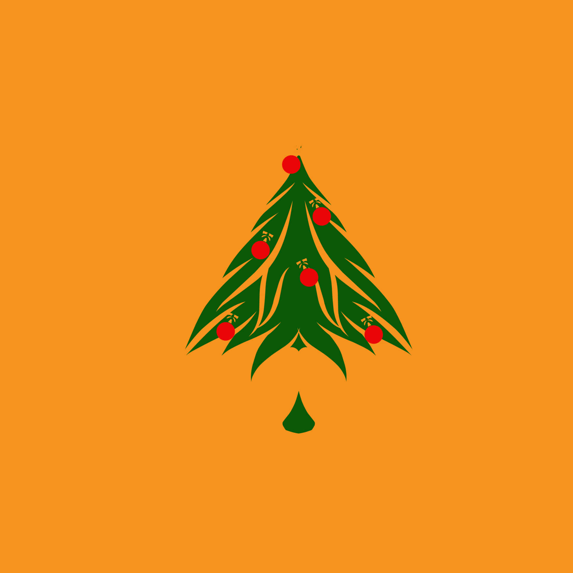 Have A Minimalist Christmas With A Festive Desktop Background Background