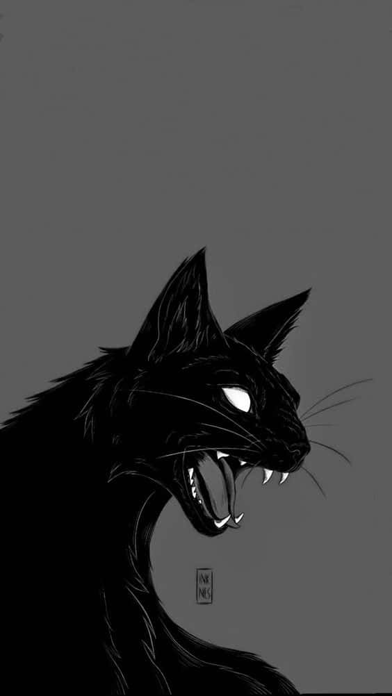 Have A Spooky Black Cat Halloween Background