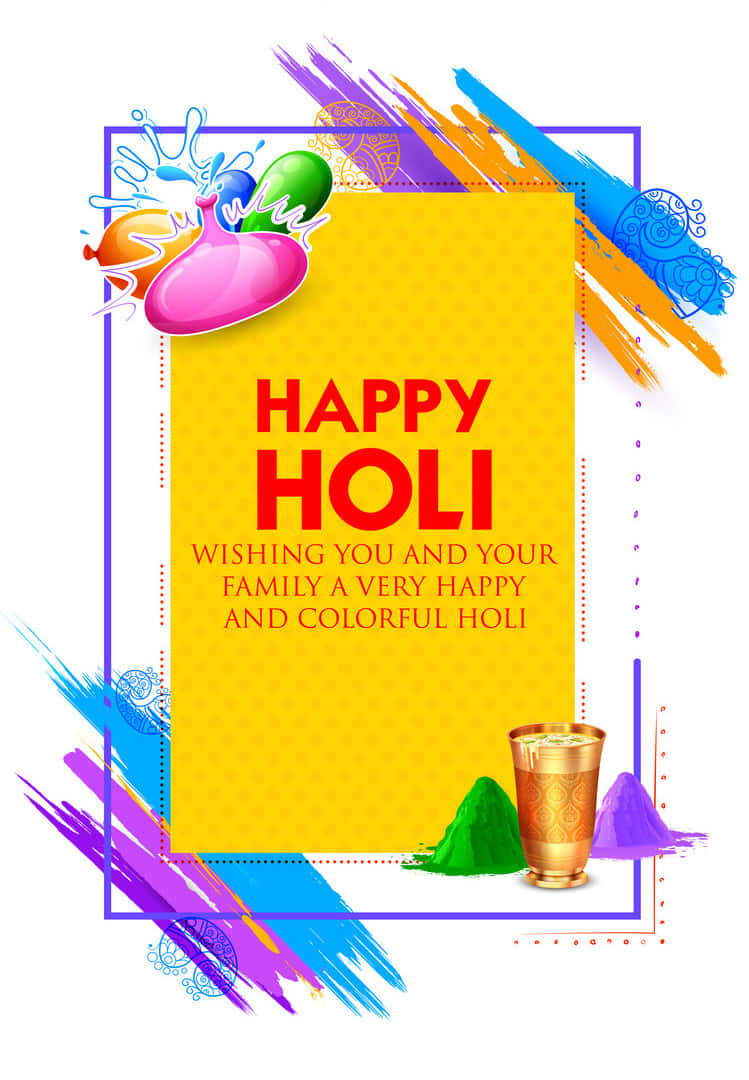 Have Fun And Spread Colors Of Joy On Holi Background