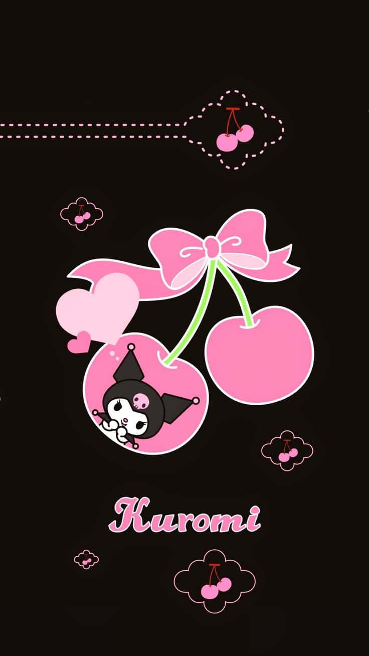Have Fun With Kuromi On The Iphone! Background