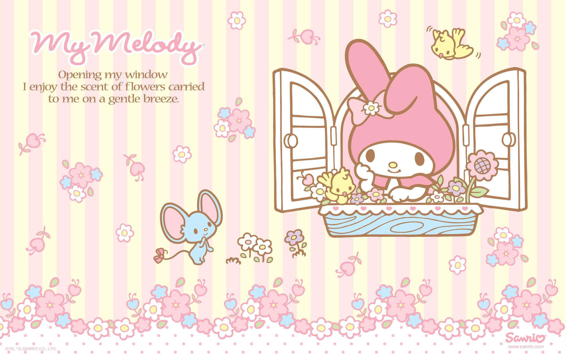 Have My Melody Brighten Up Your Desktop Background