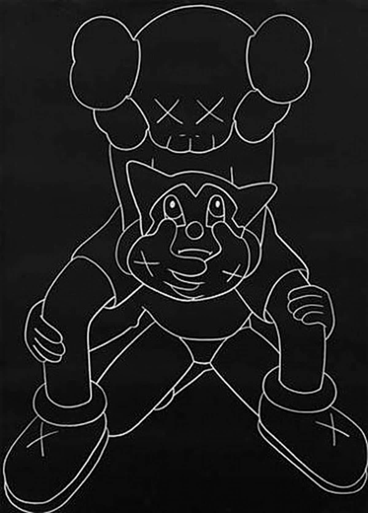 Have The Coolest Phone In Town With The Kaws Iphone Background