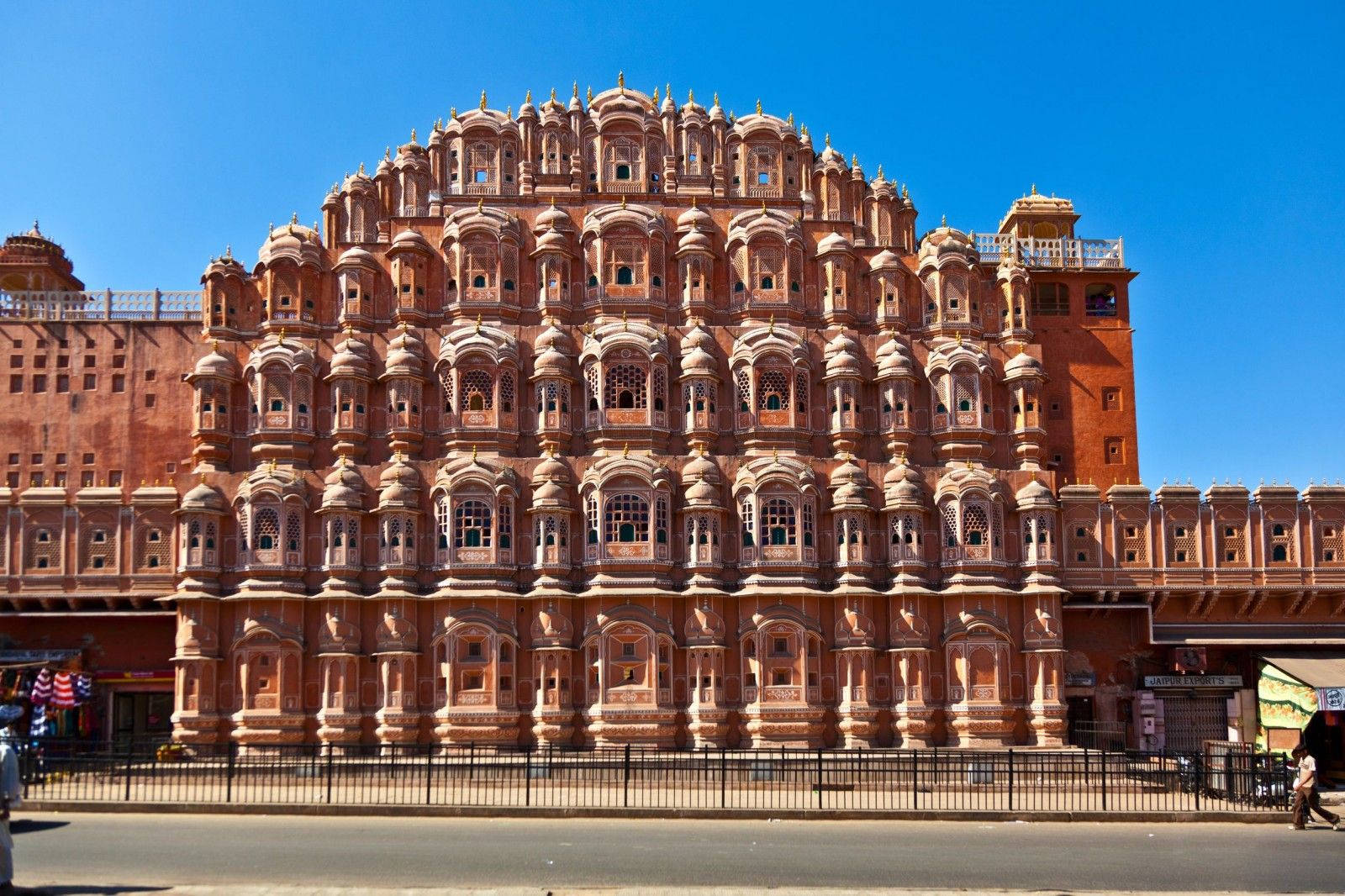 Hawa Mahal Jaipur Blue Sky Background