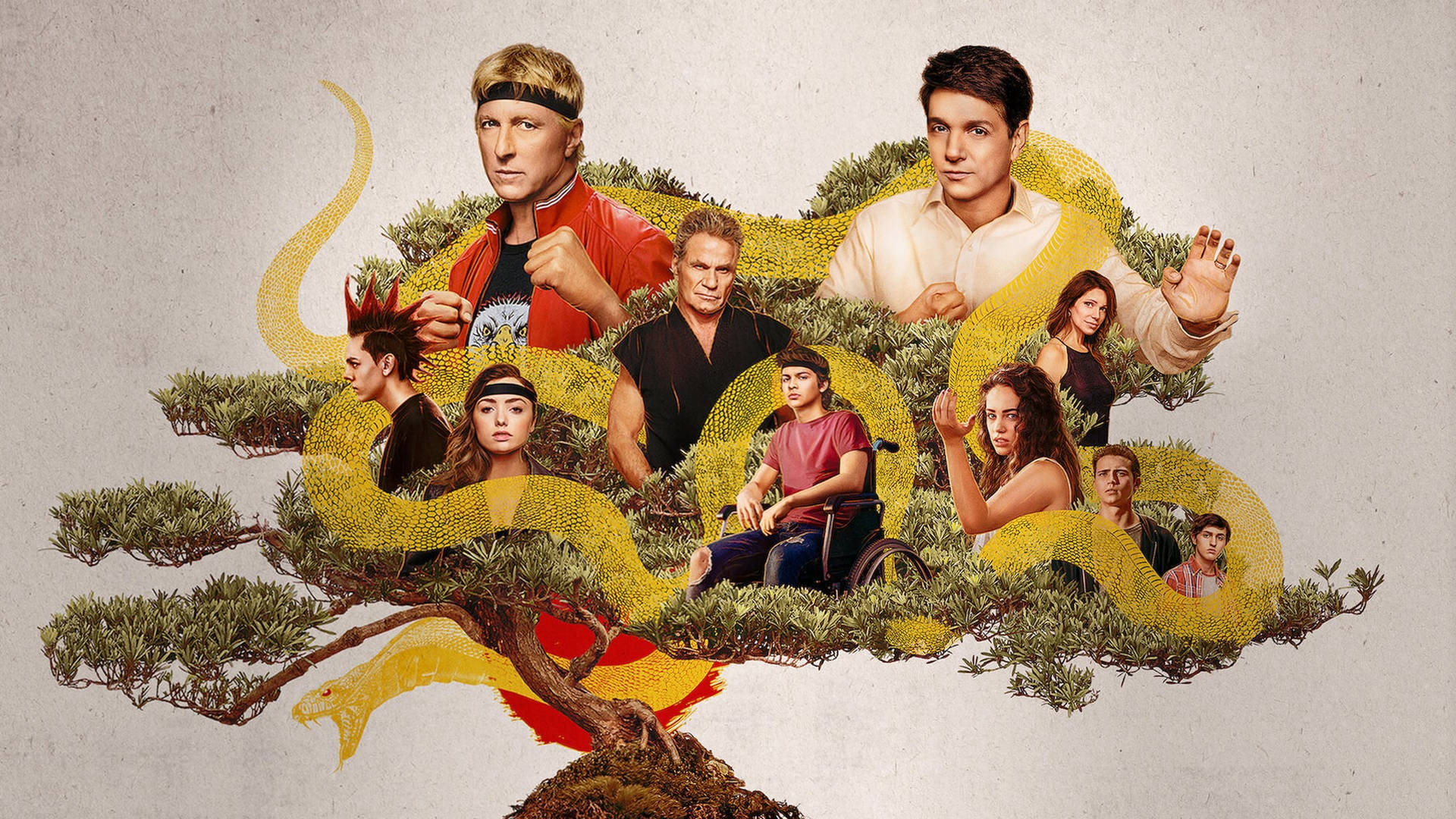 Hawk Cobra Kai Tree Collage