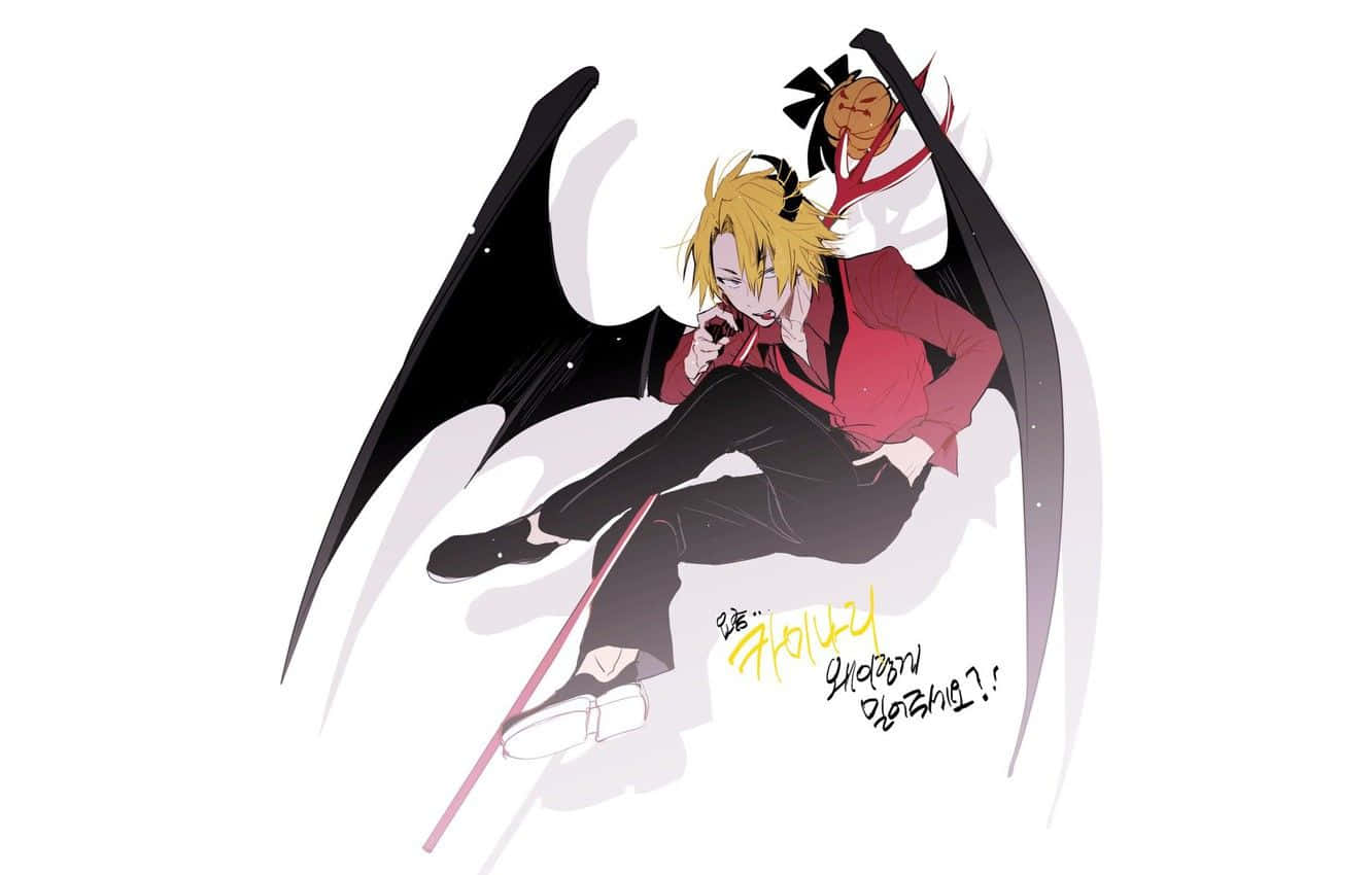 Hawks My Hero Academia Halloween Devil Costume Background