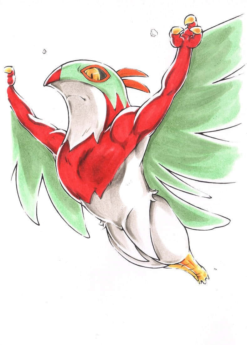 Hawlucha Flying High Background