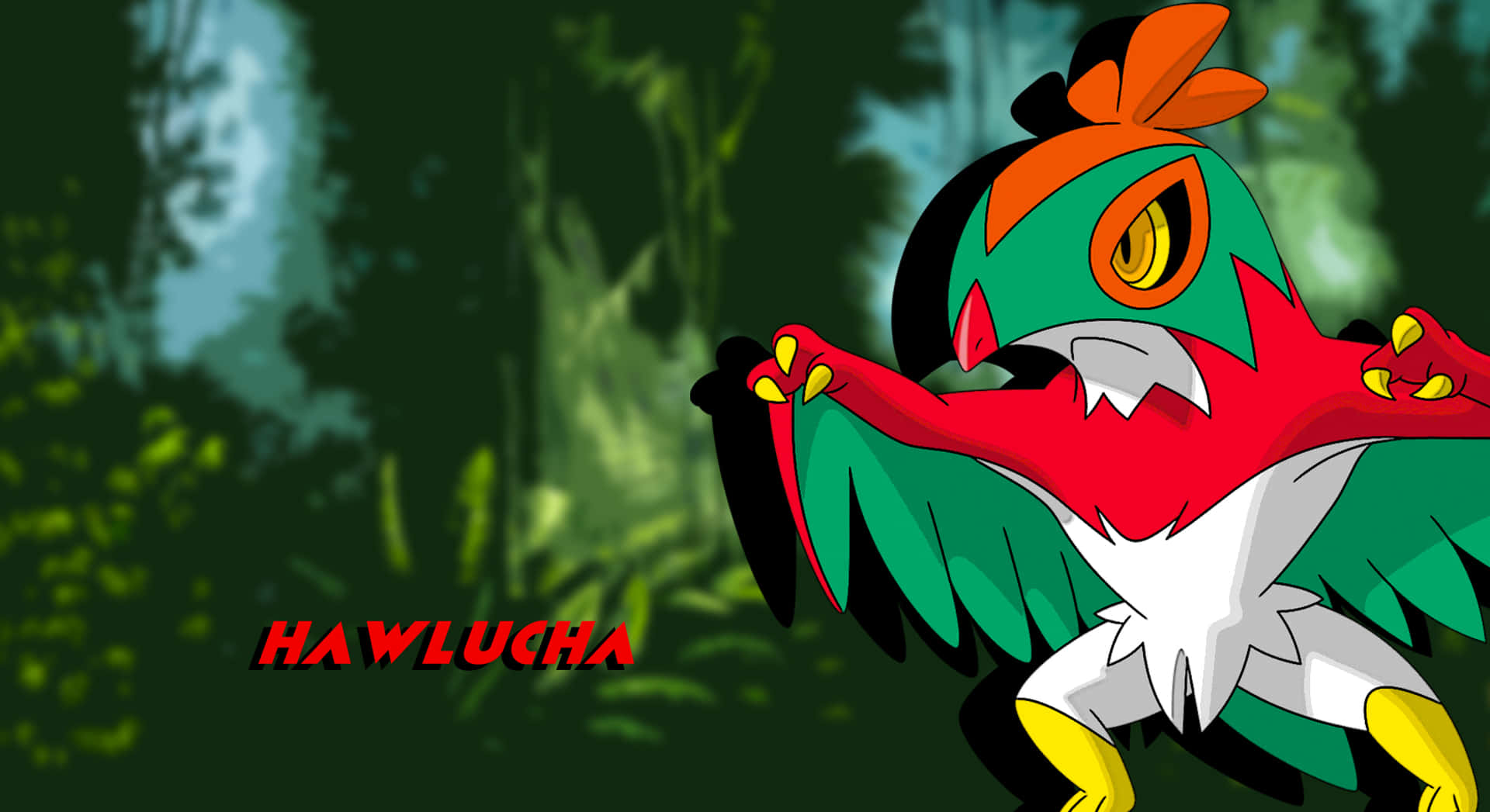 Hawlucha Forest With Name