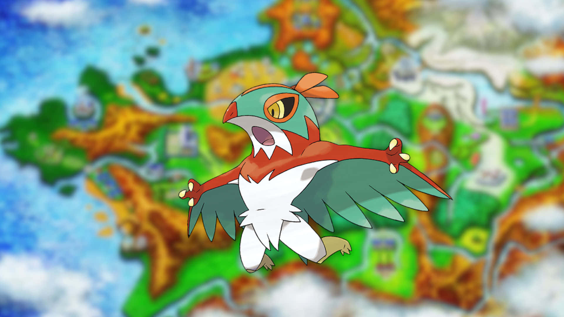 Hawlucha Kalos Map Background