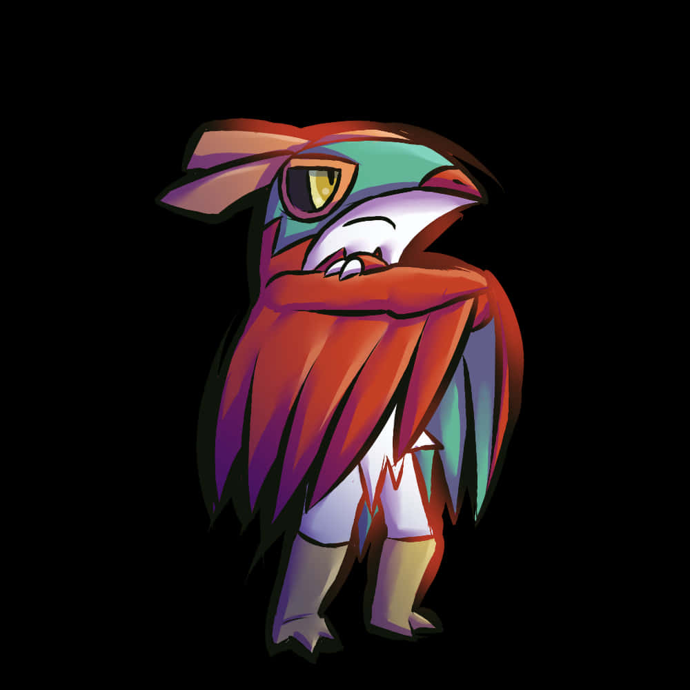 Hawlucha Looking Confident Background