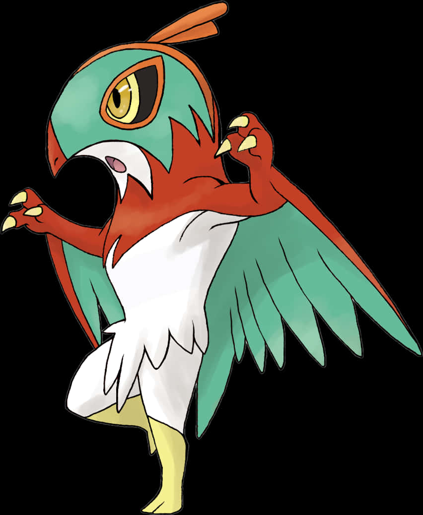 Hawlucha Right Knee Up Background